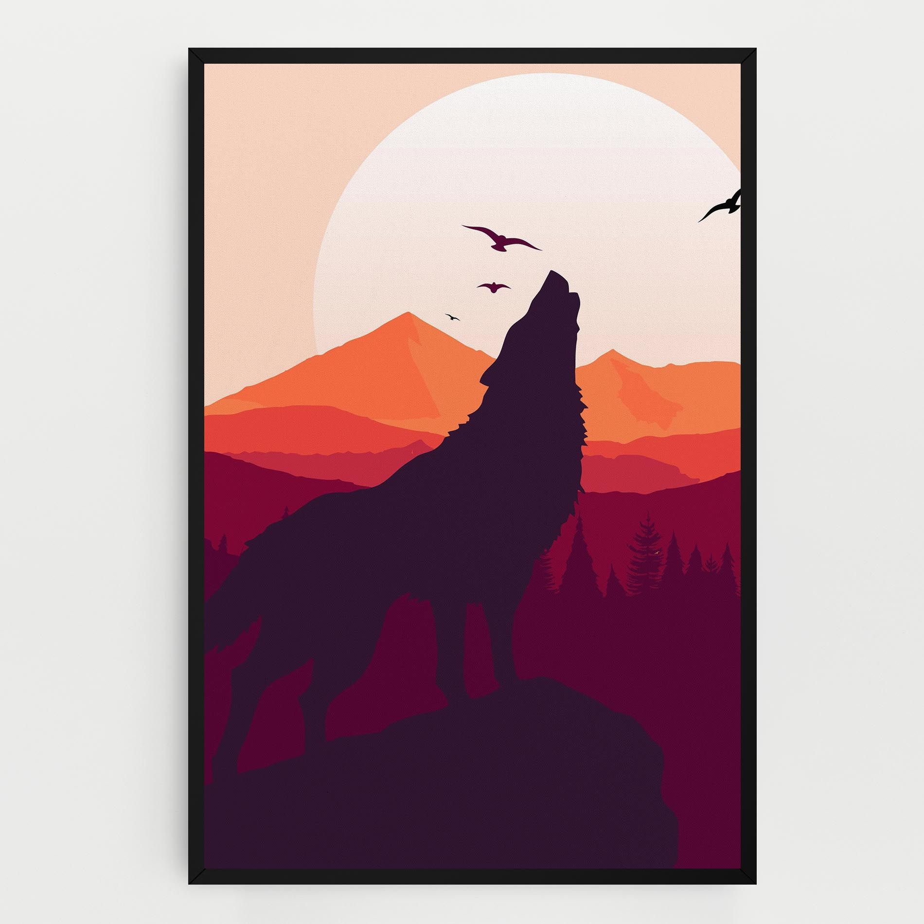 Wolf Pink Moon mockup 0