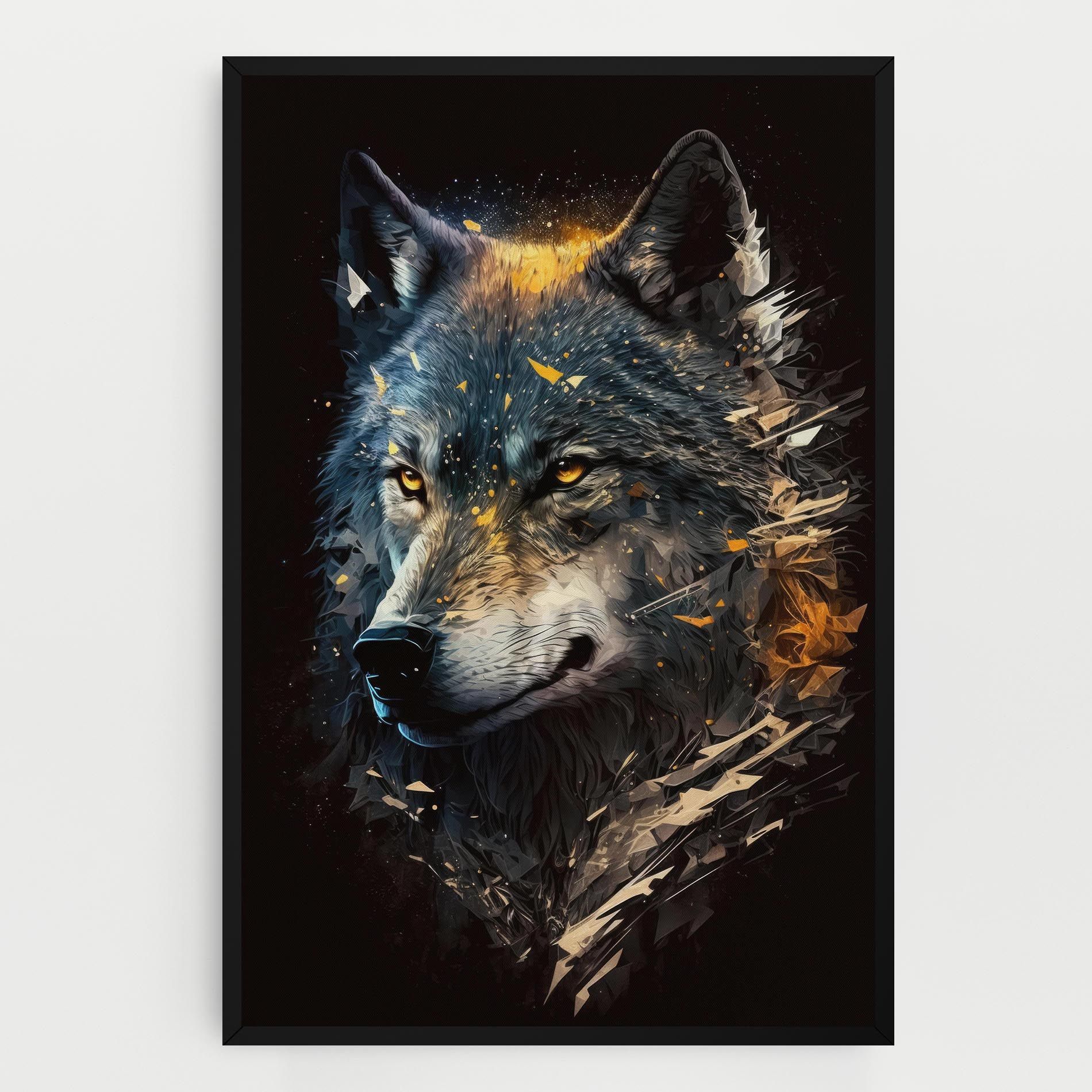 Wolf Portrait mockup 0