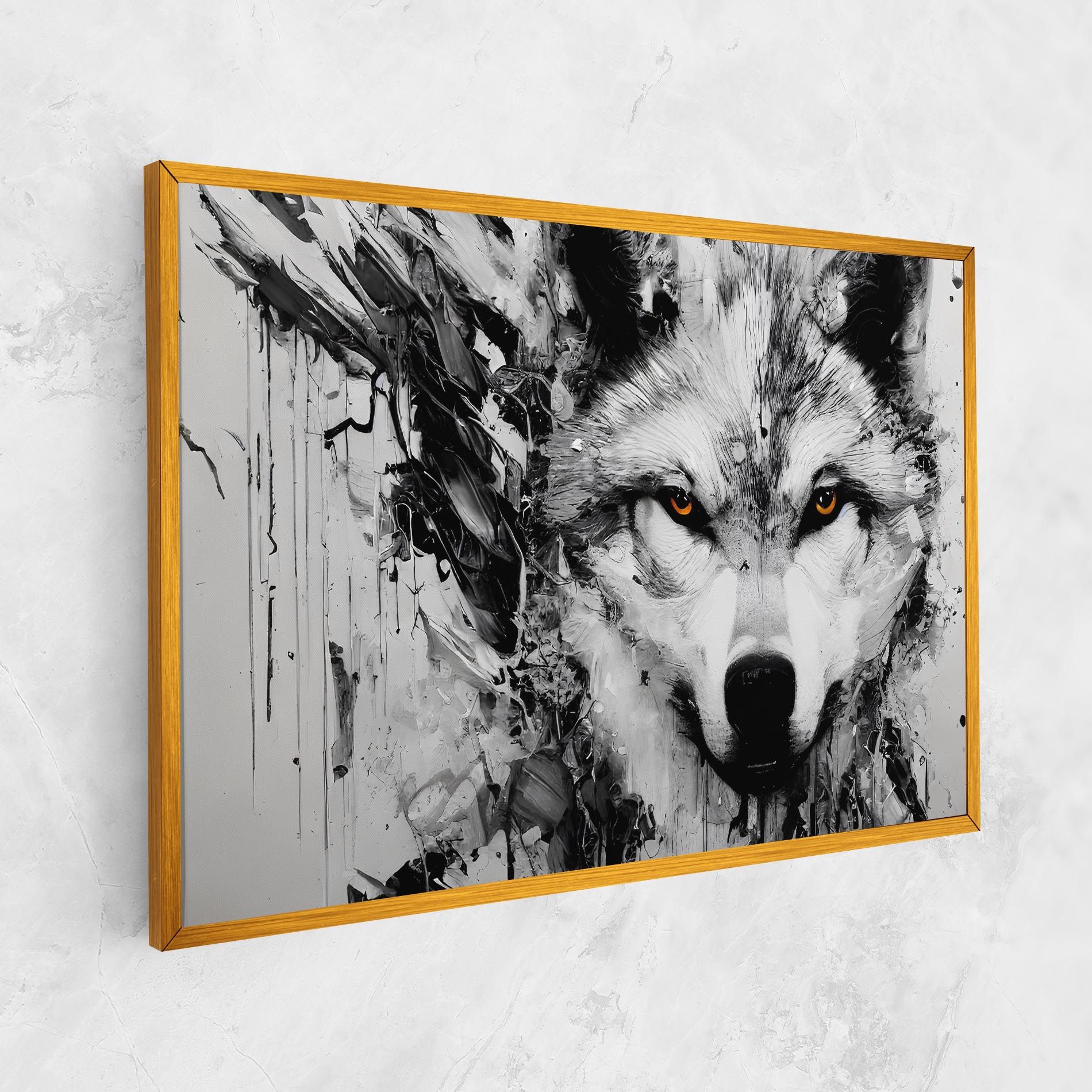 Grey Wolf Portrait mockup 1