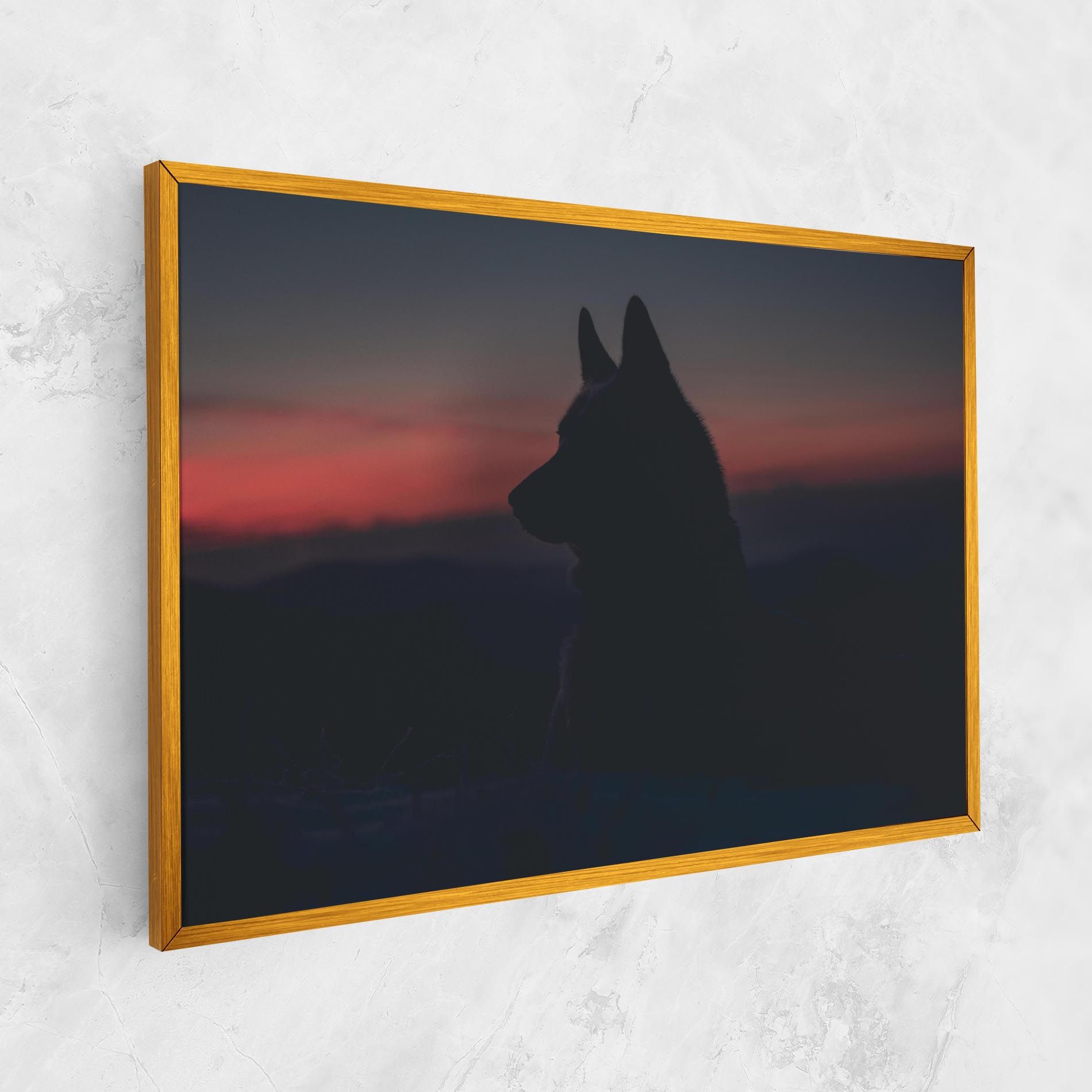 Wolf Shillouette mockup 1