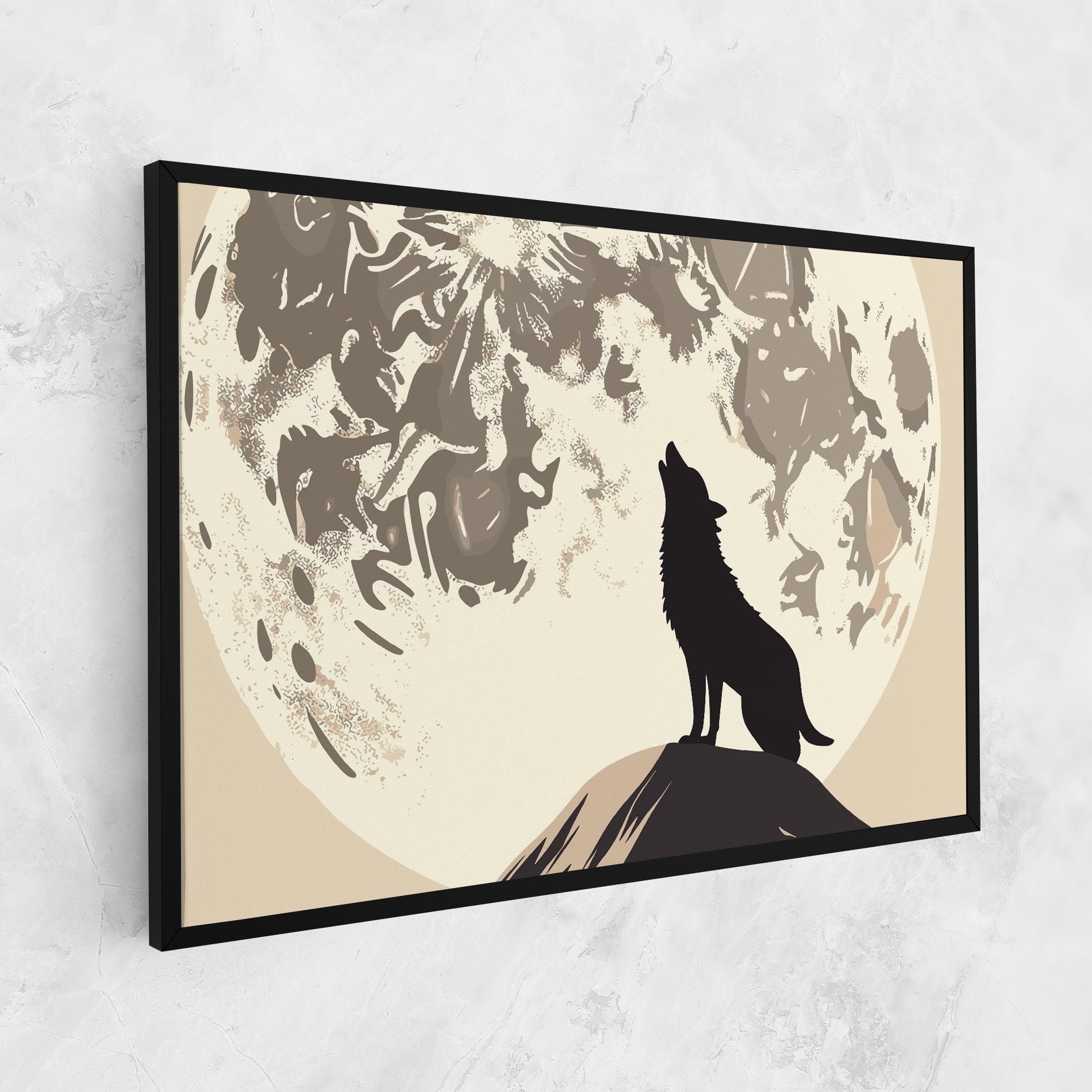 Cream Moon Wolf mockup 1