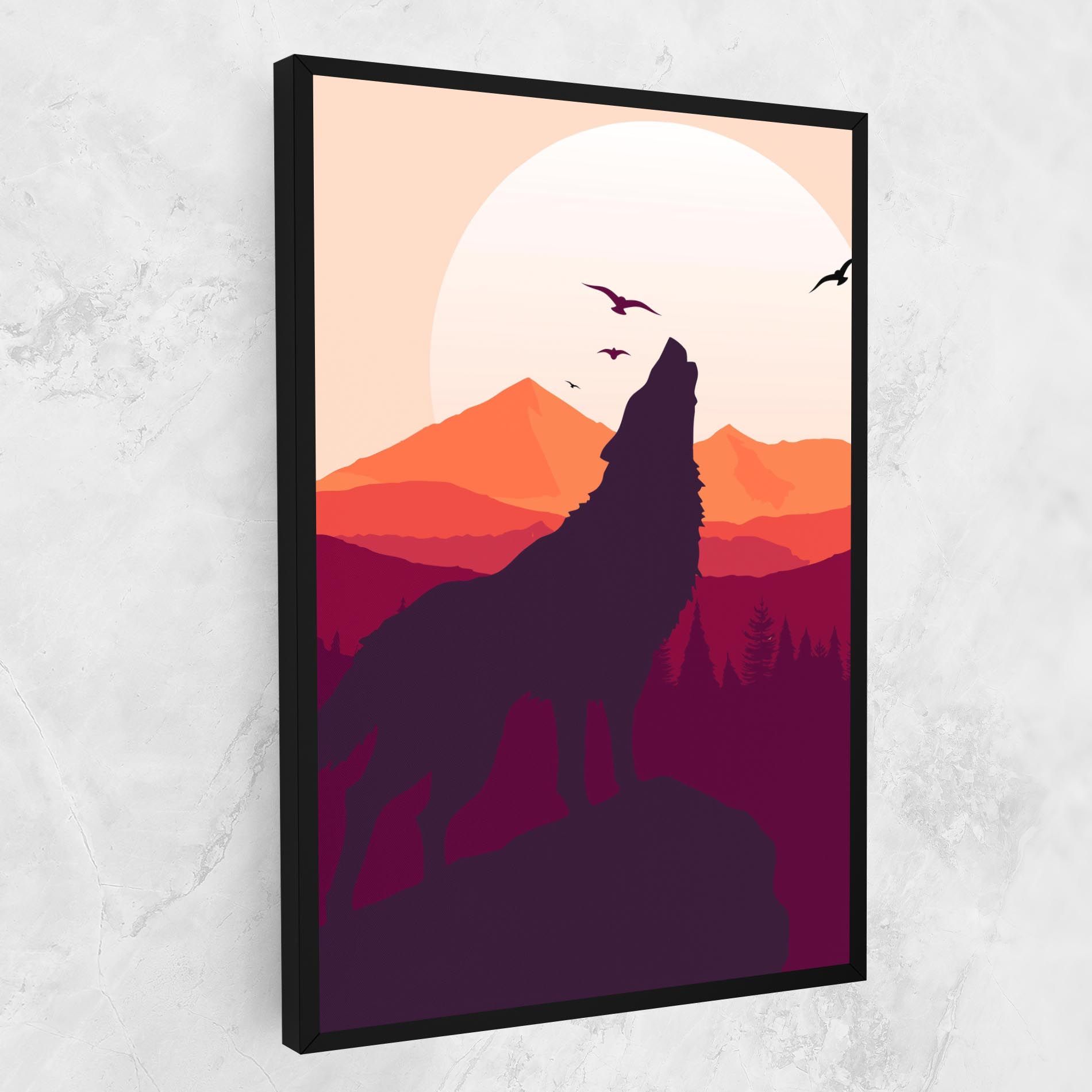 Wolf Pink Moon mockup 1