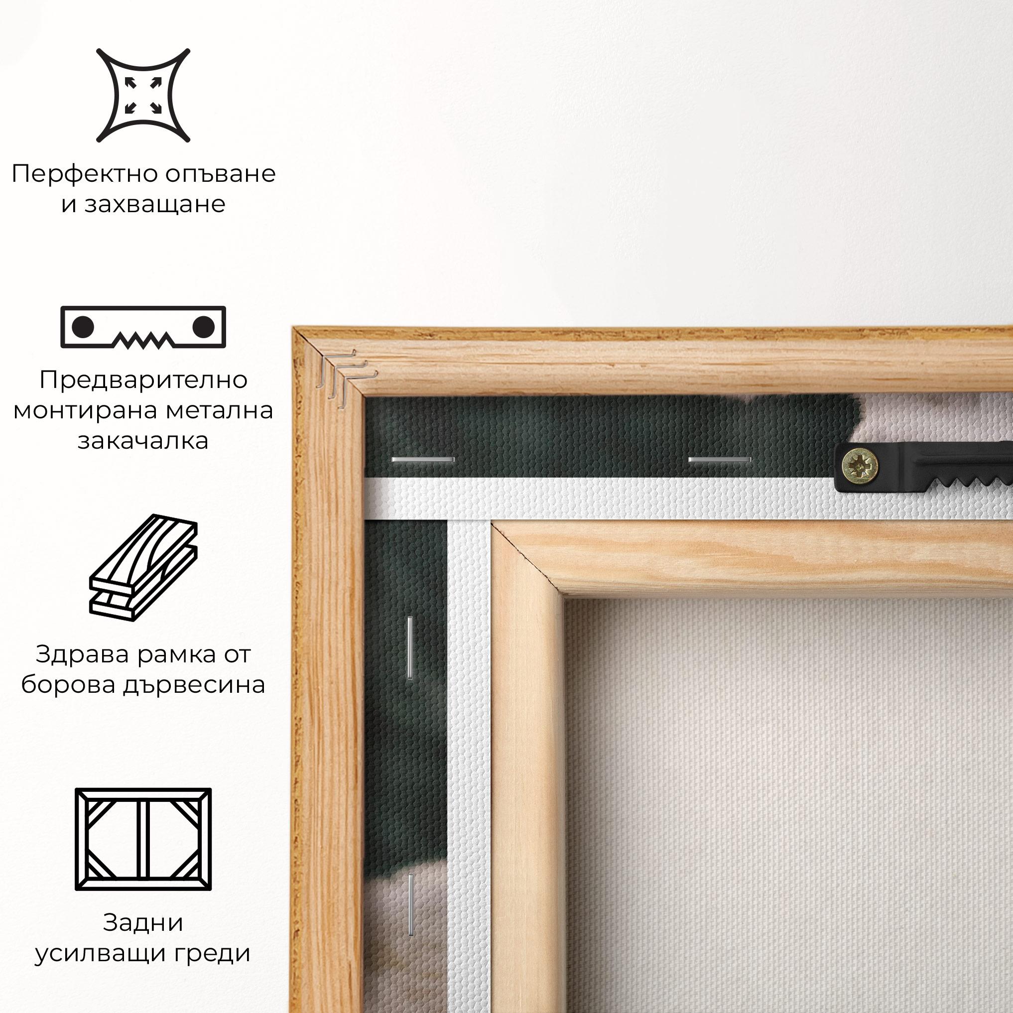 Картина на платно Laughing White Wolf mockup 5