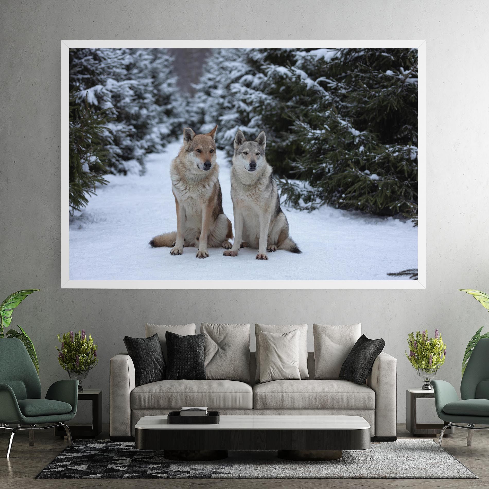 2 Wolfs Sitting mockup 7