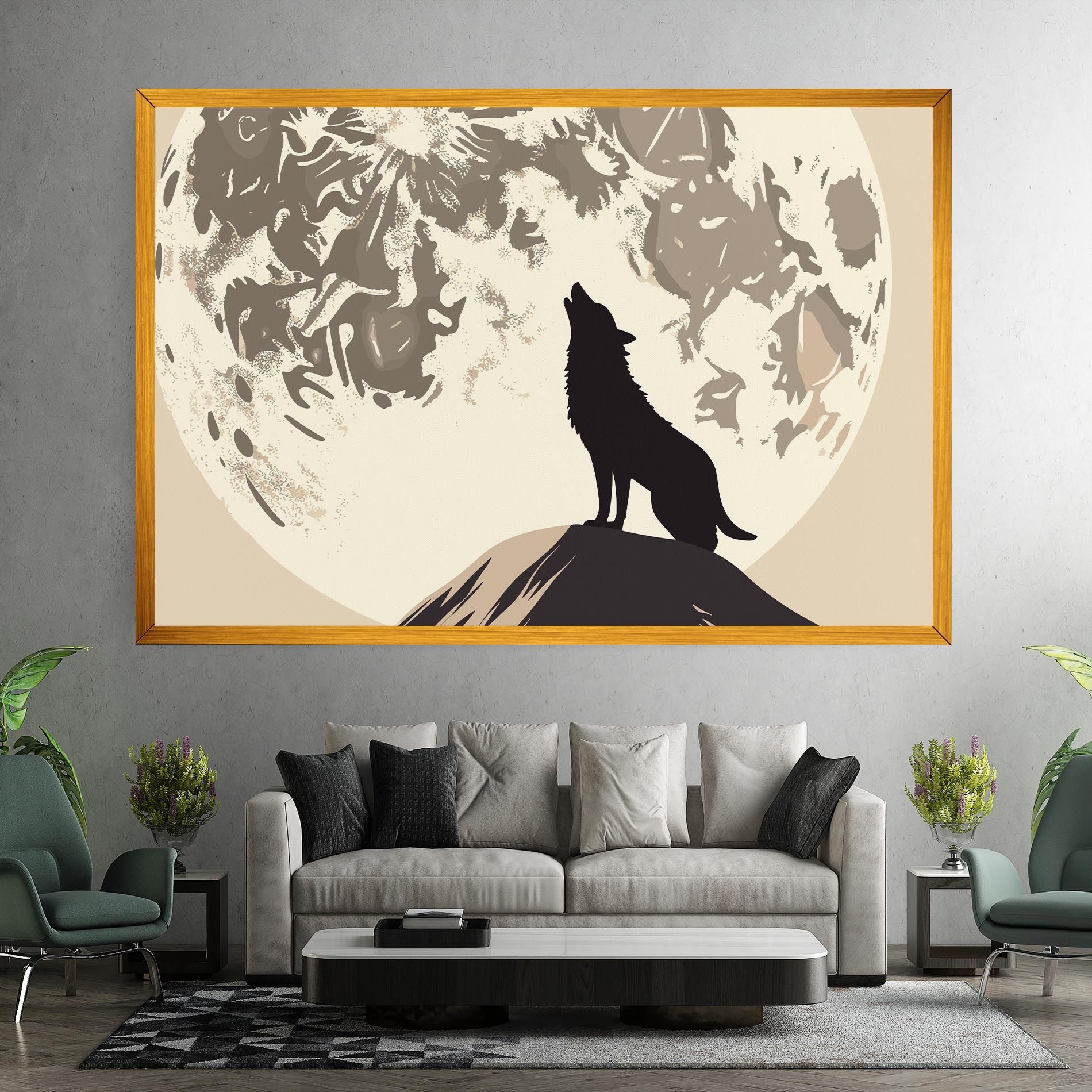 Cream Moon Wolf mockup 7