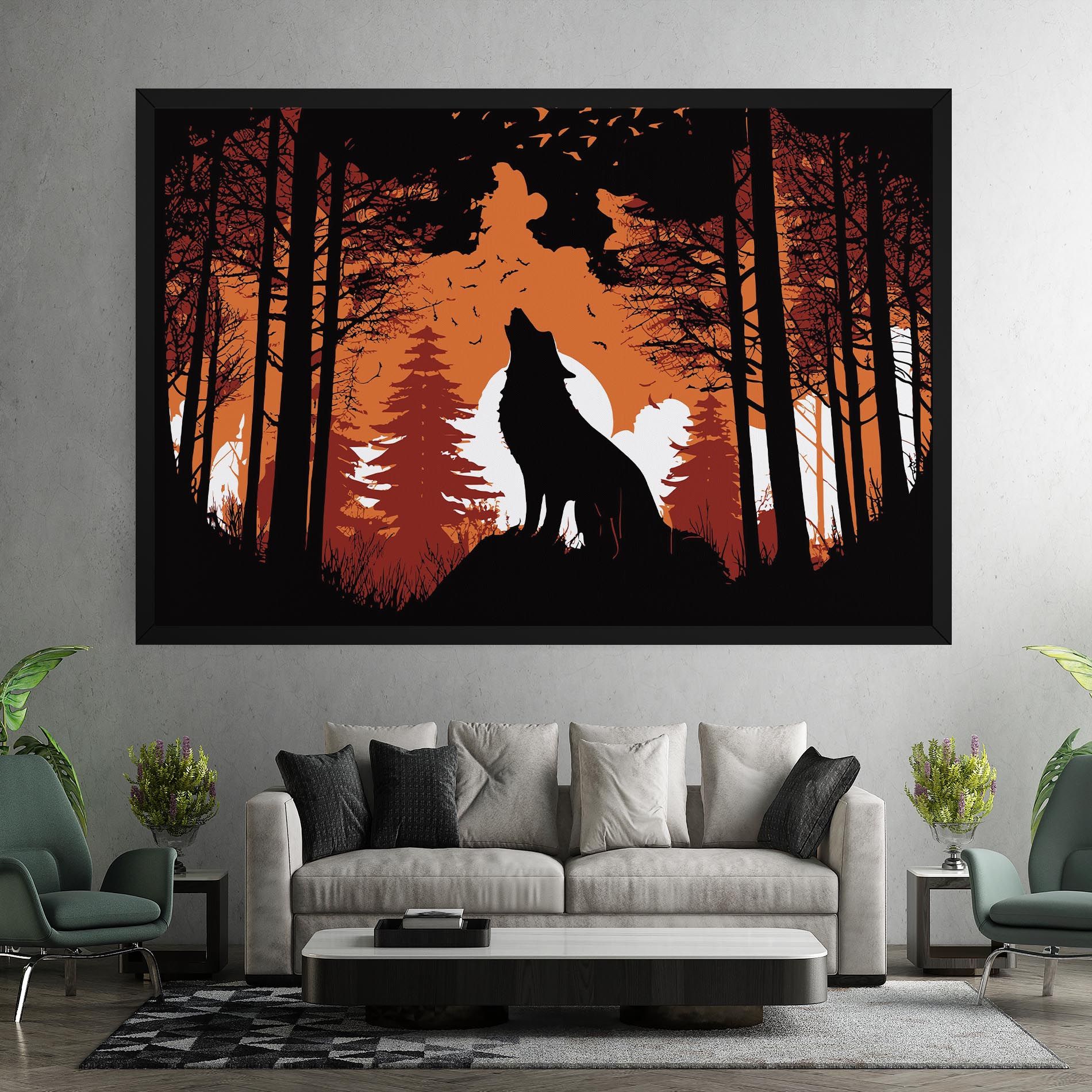 Orange Sky Wolf mockup 7