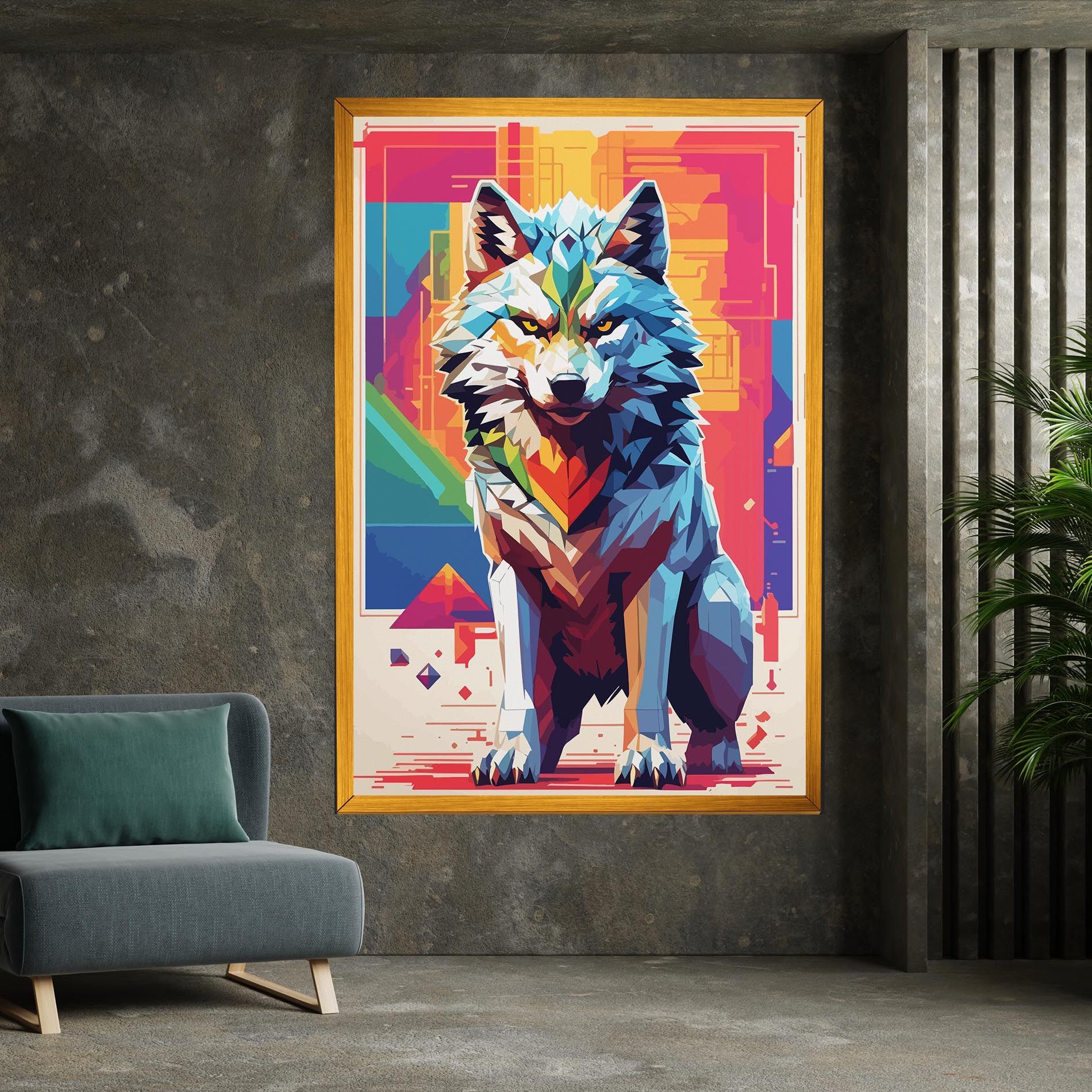 Wolf Character mockup 7