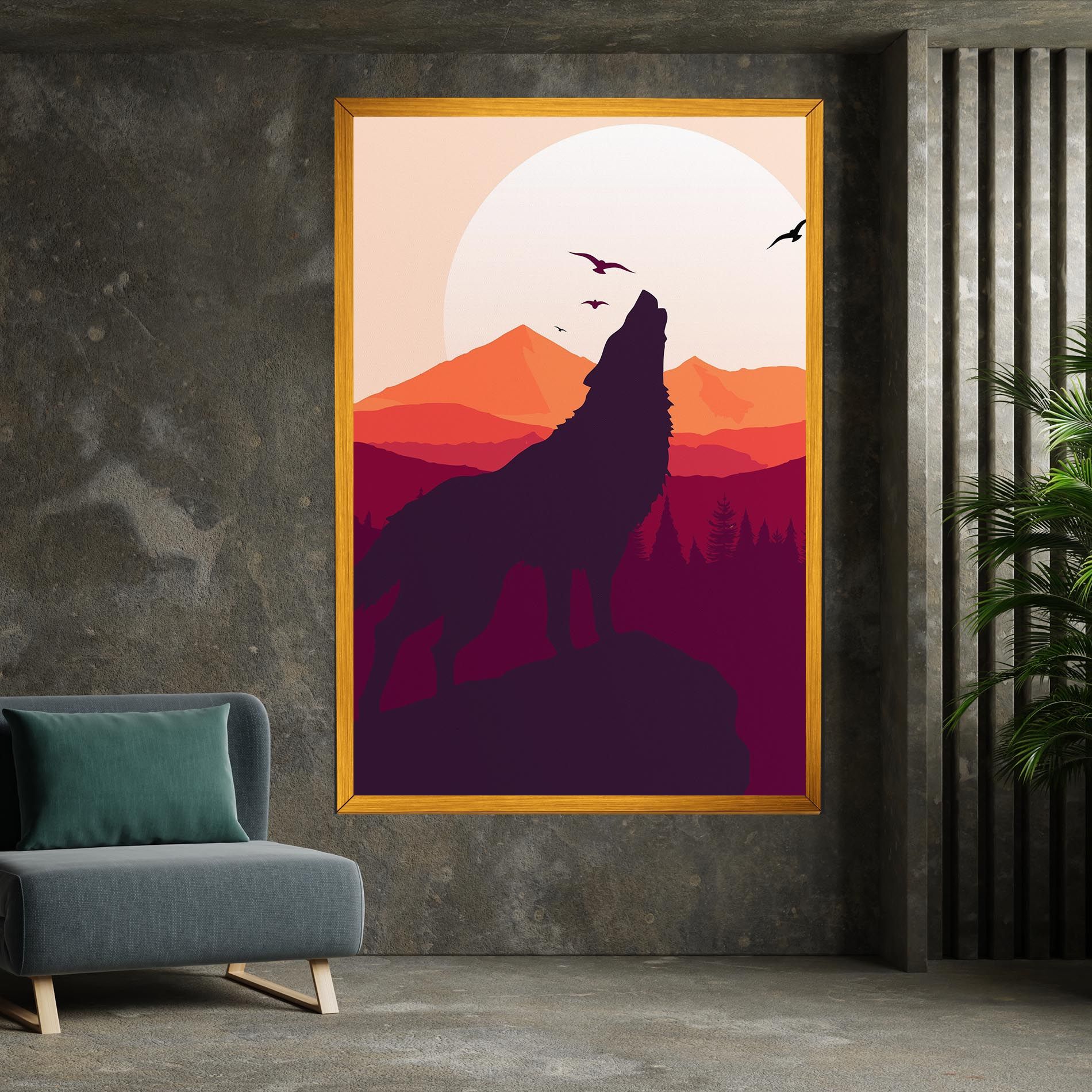 Wolf Pink Moon mockup 7