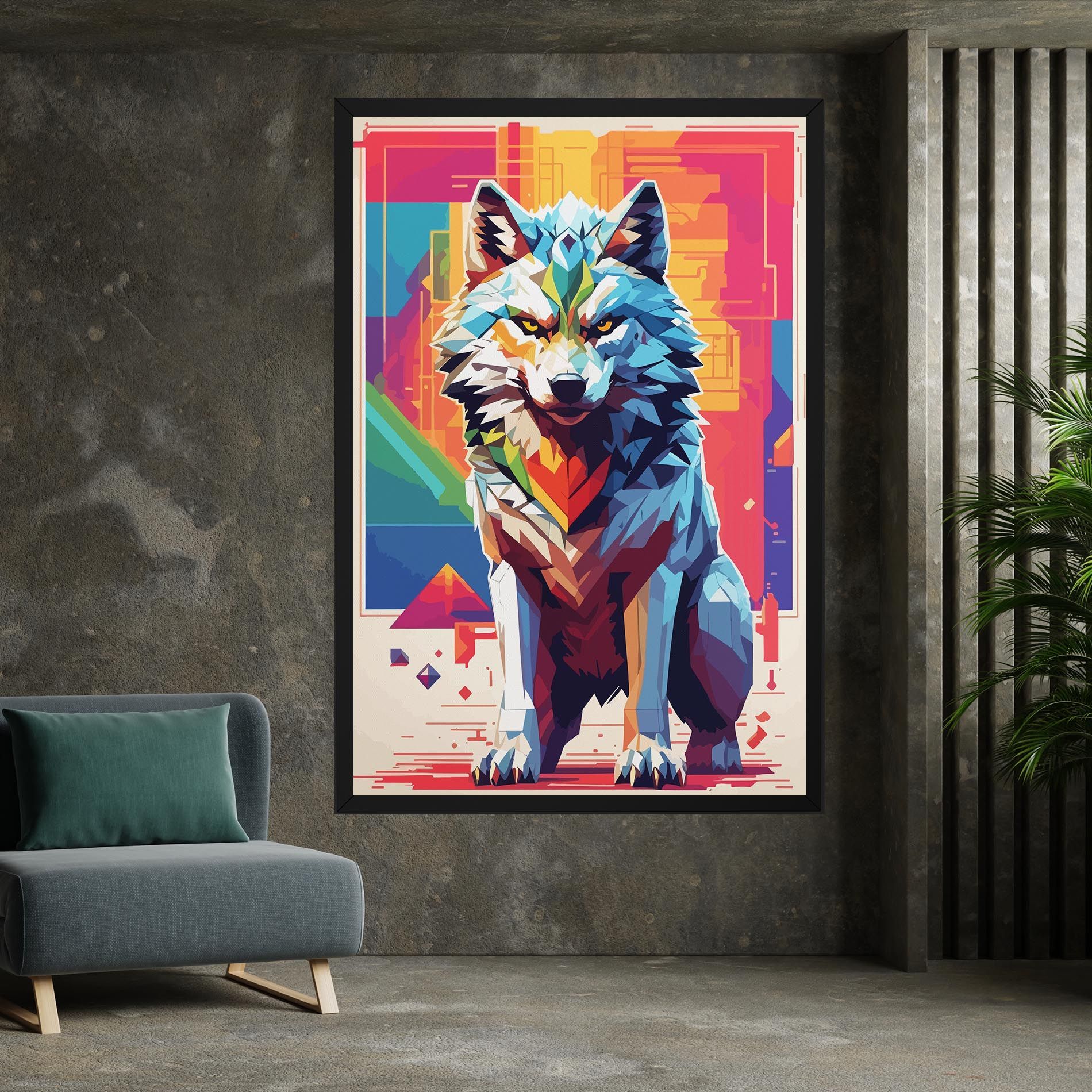 Wolf Character mockup 7