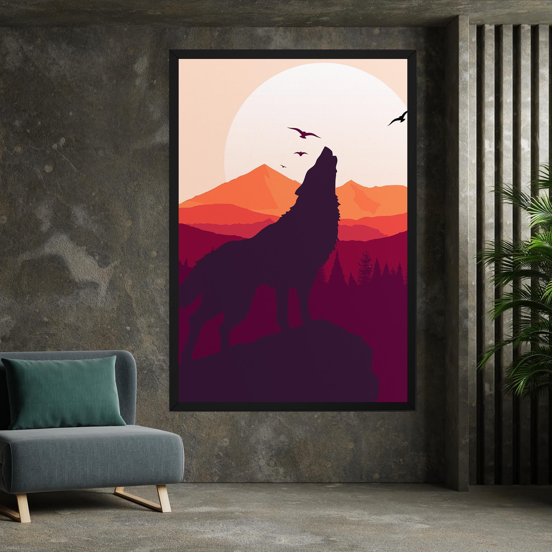Wolf Pink Moon mockup 7
