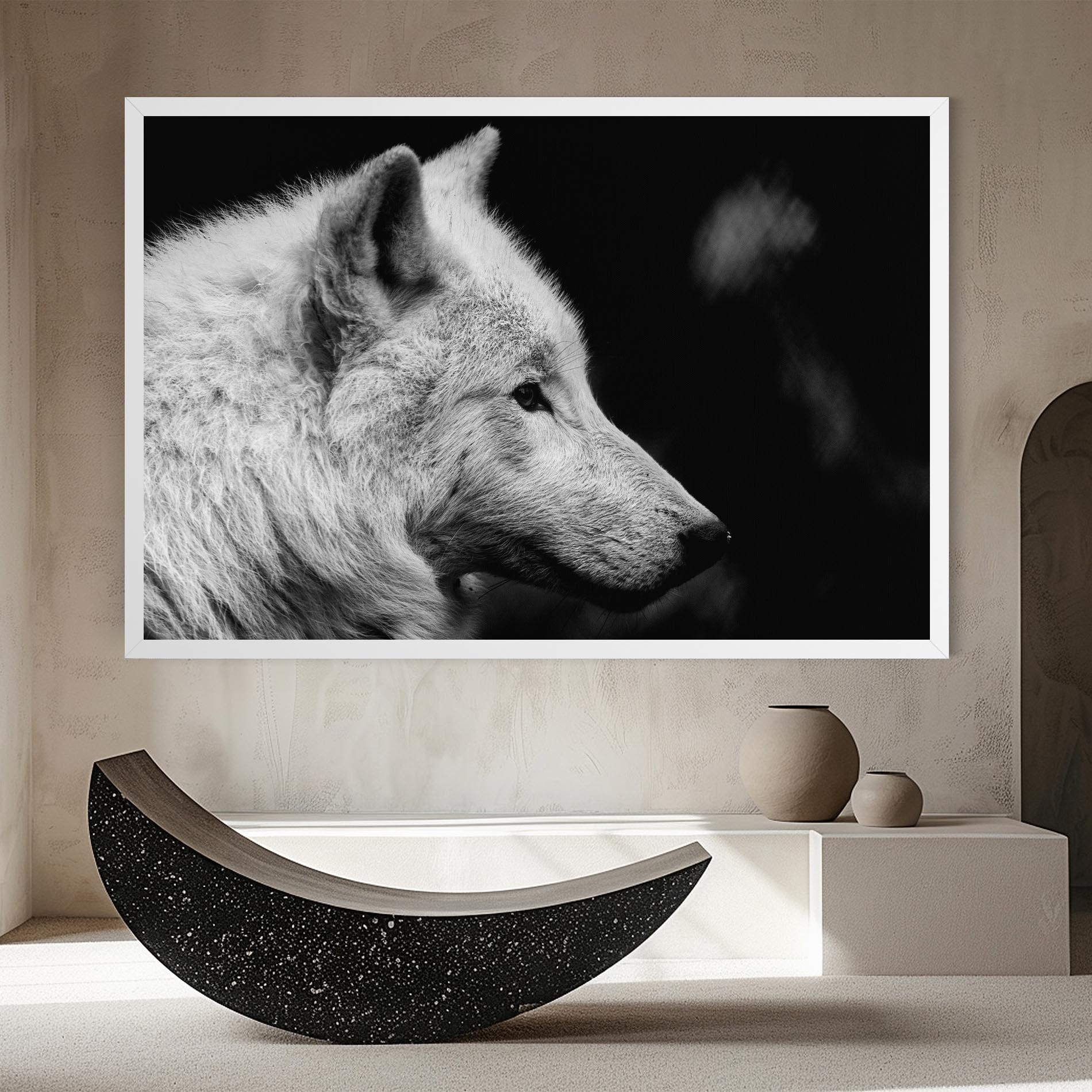 Картина на платно Grey Wolf mockup 8