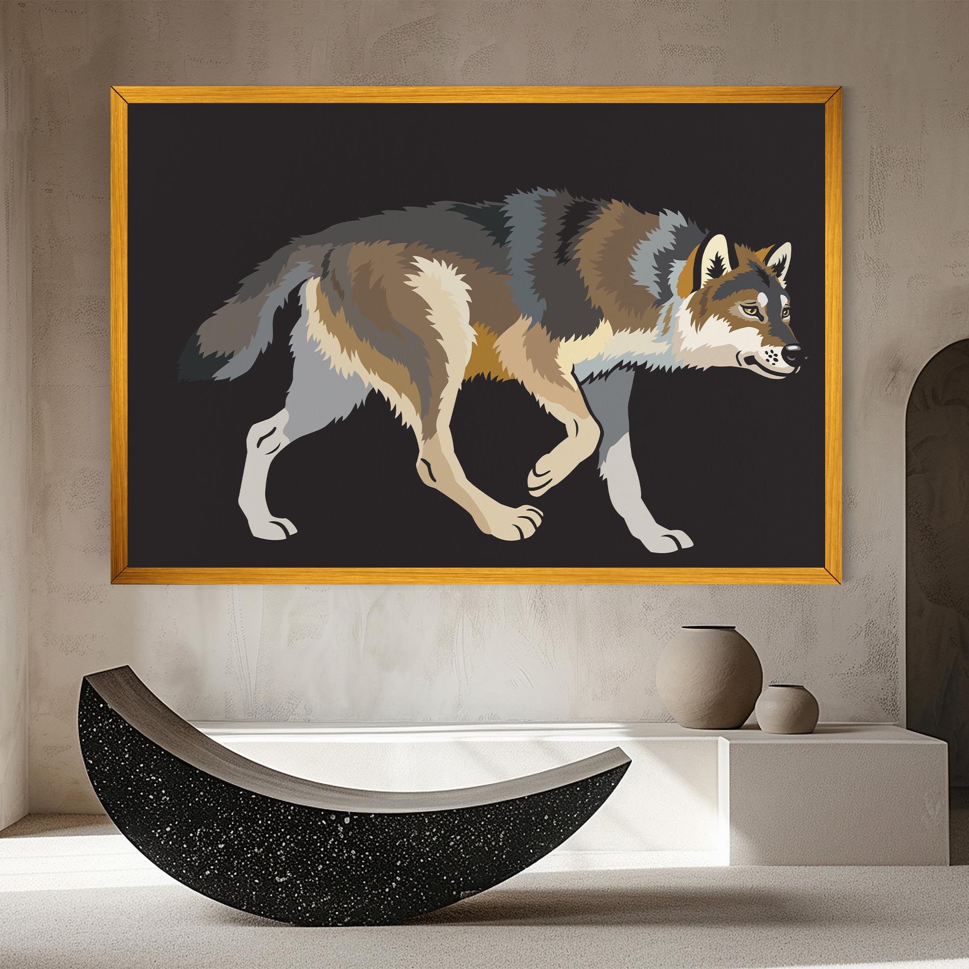 Cartoon Wolf mockup 8