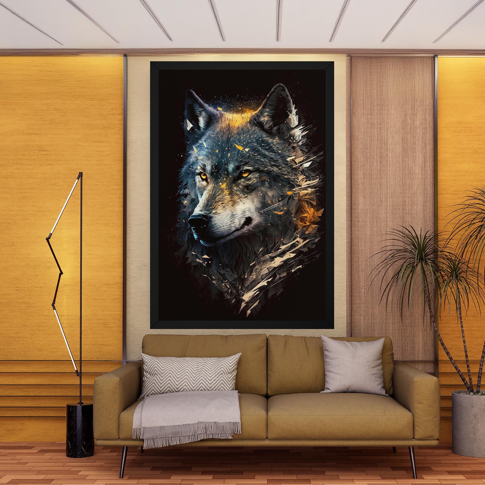 Wolf Portrait mockup 9