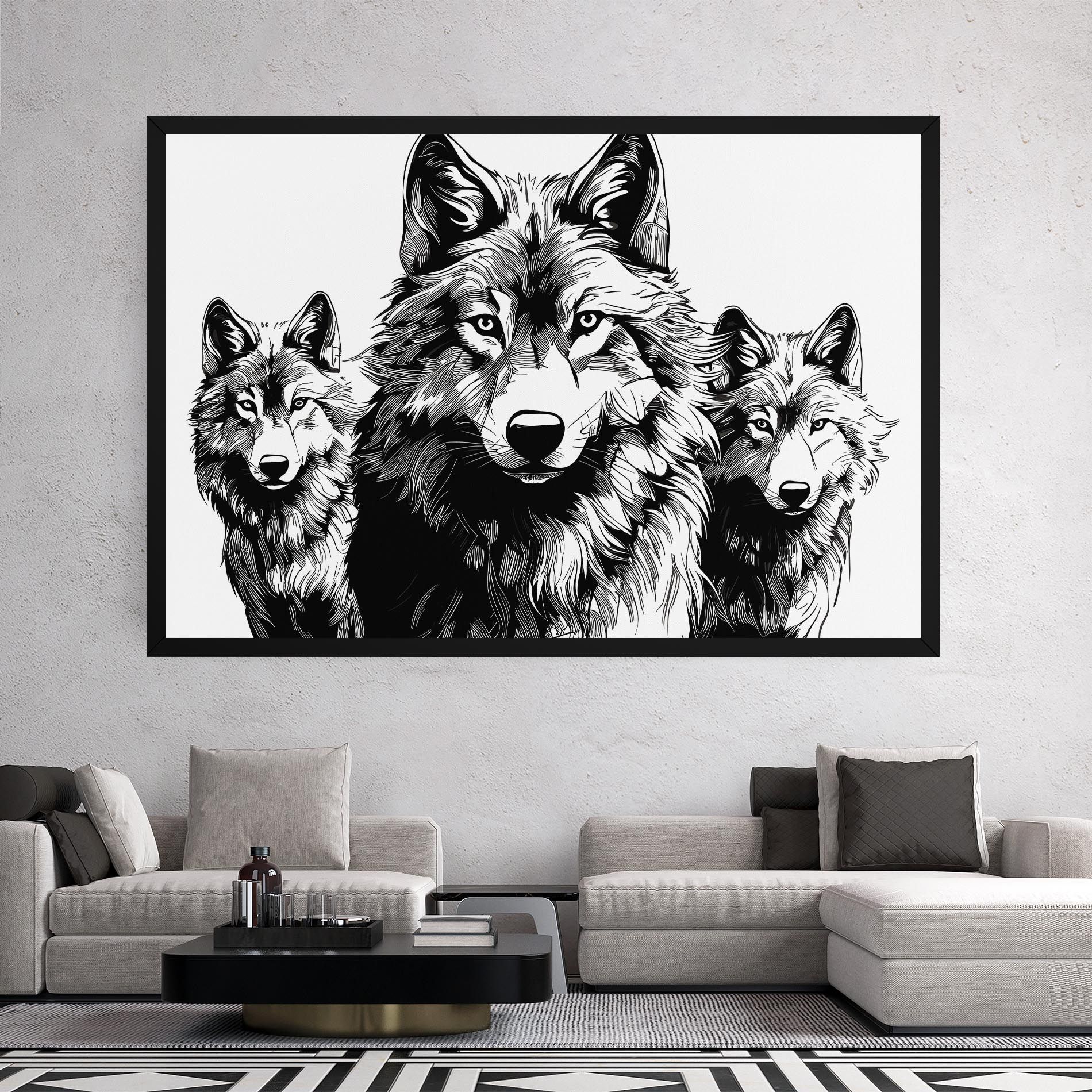 3 Wolves mockup 2