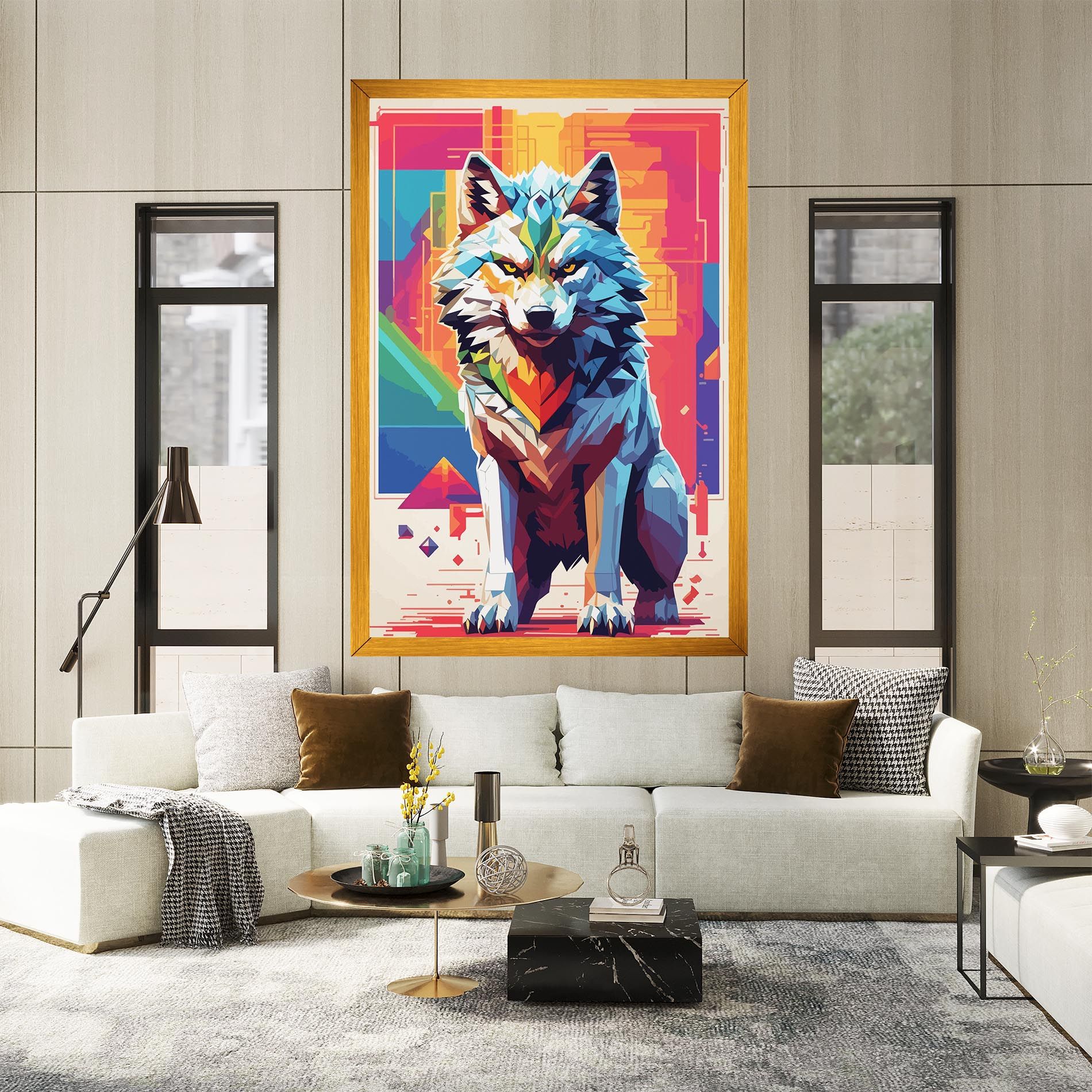 Wolf Character mockup 2