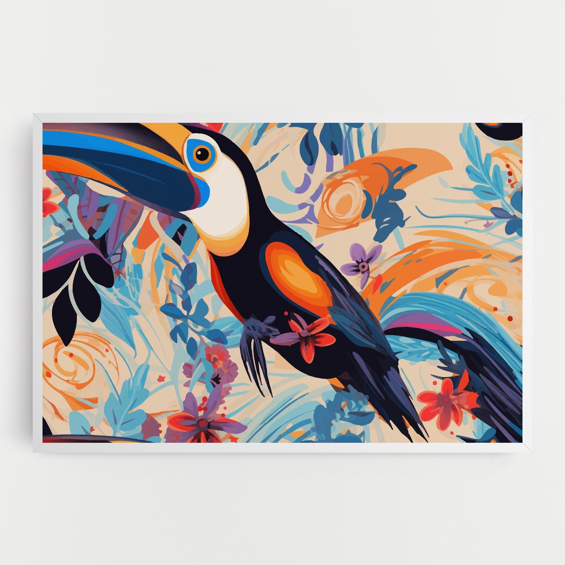 Картина на платно Colorful Toucan mockup 0