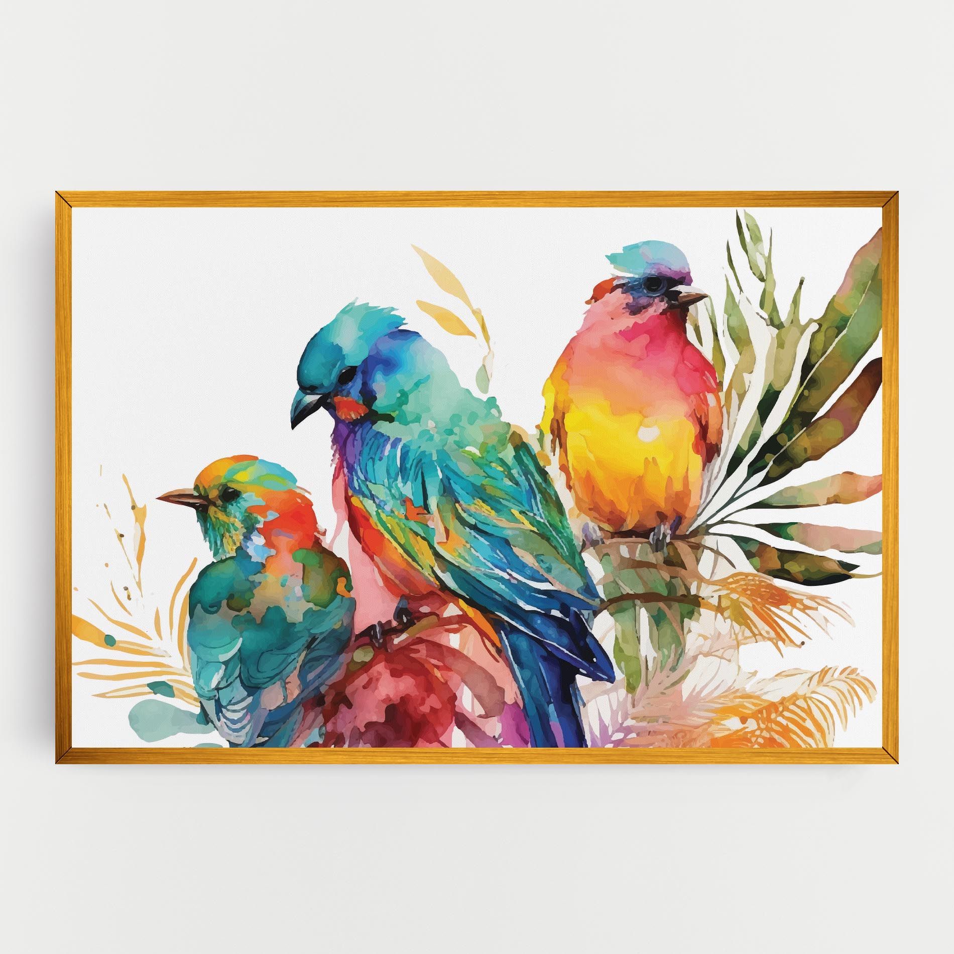 Colorful Birds mockup 0