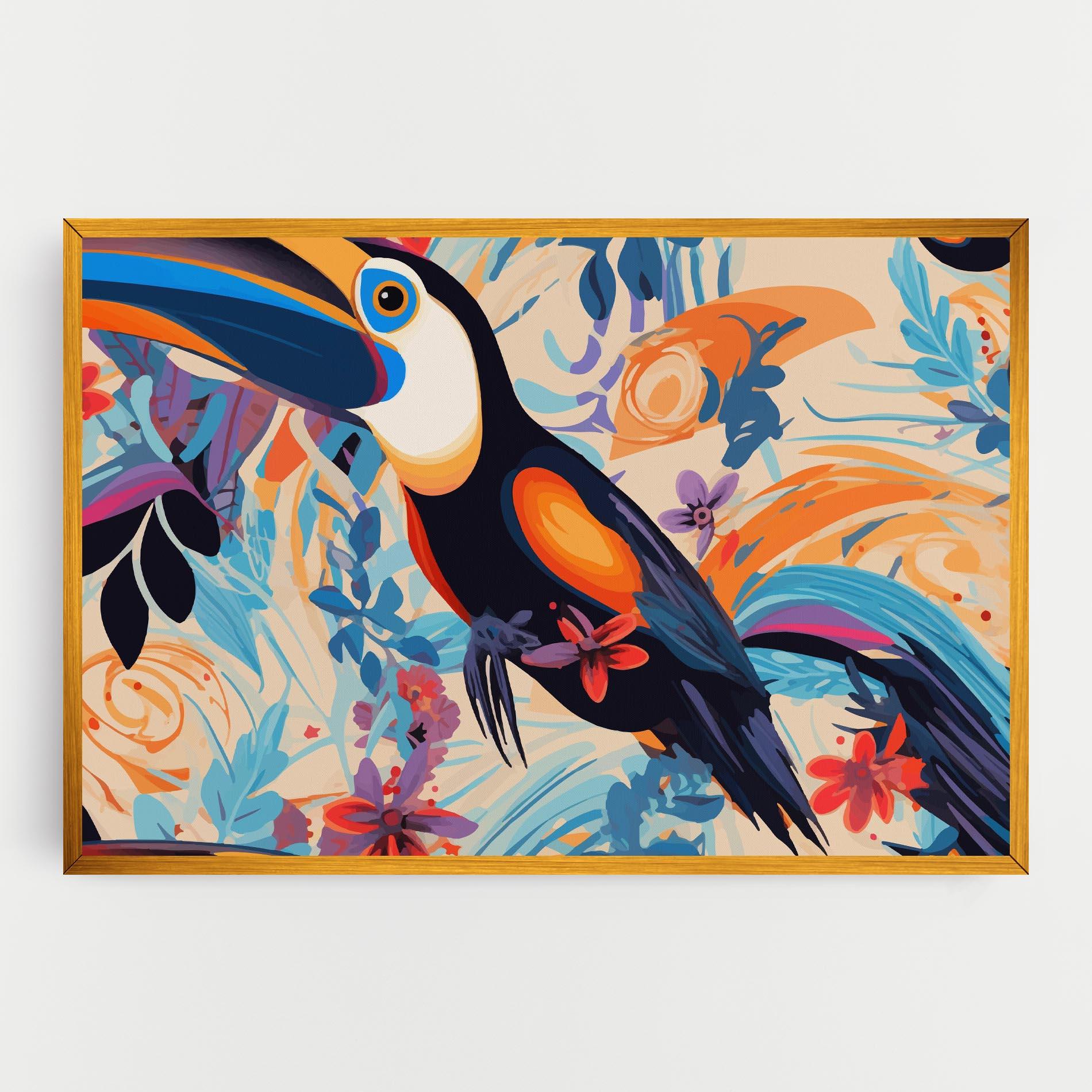 Картина на платно Colorful Toucan mockup 0