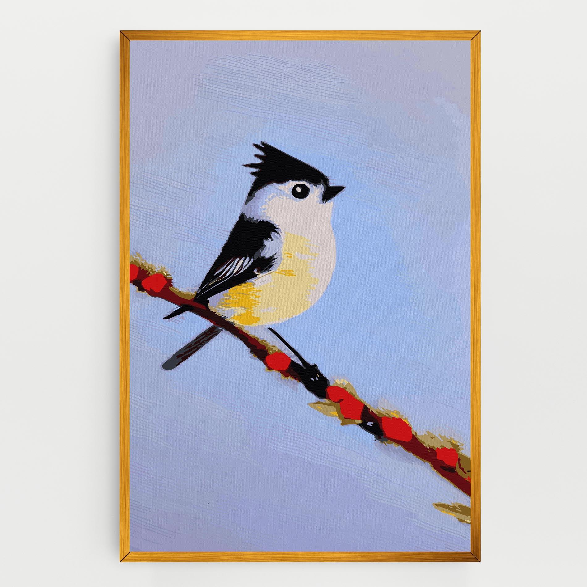 Картина на платно Bird Painting mockup 0