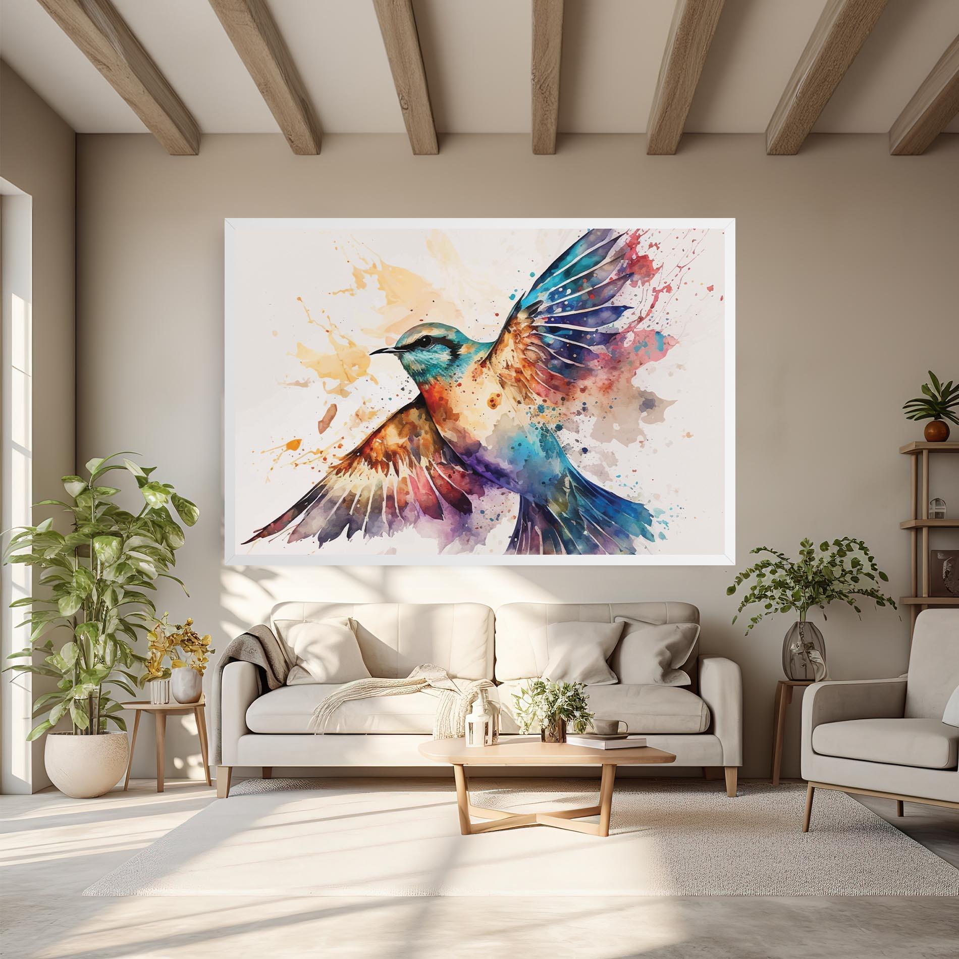 Картина на платно Painted Wings Bird mockup 6