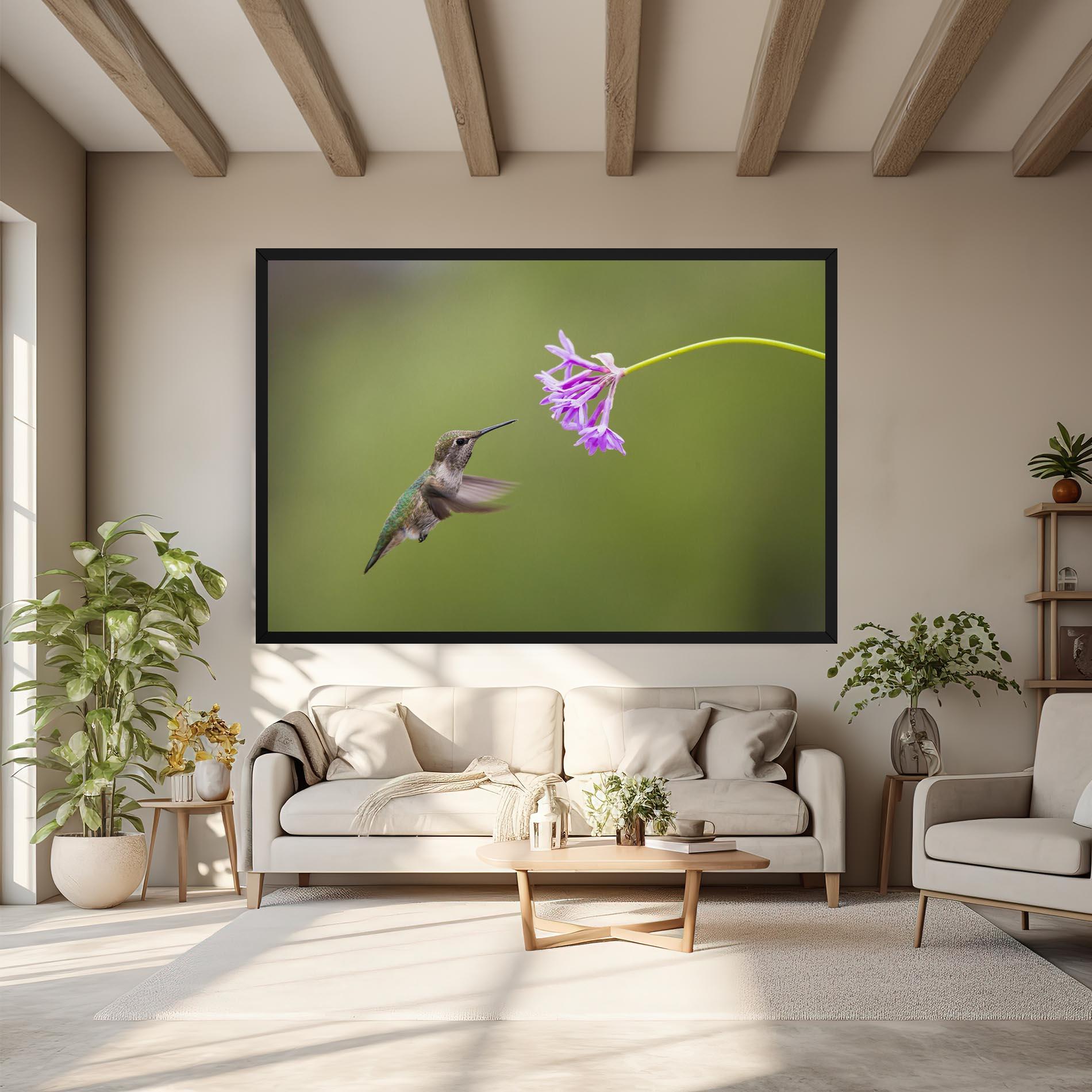 Картина на платно Cute Hummingbird mockup 6