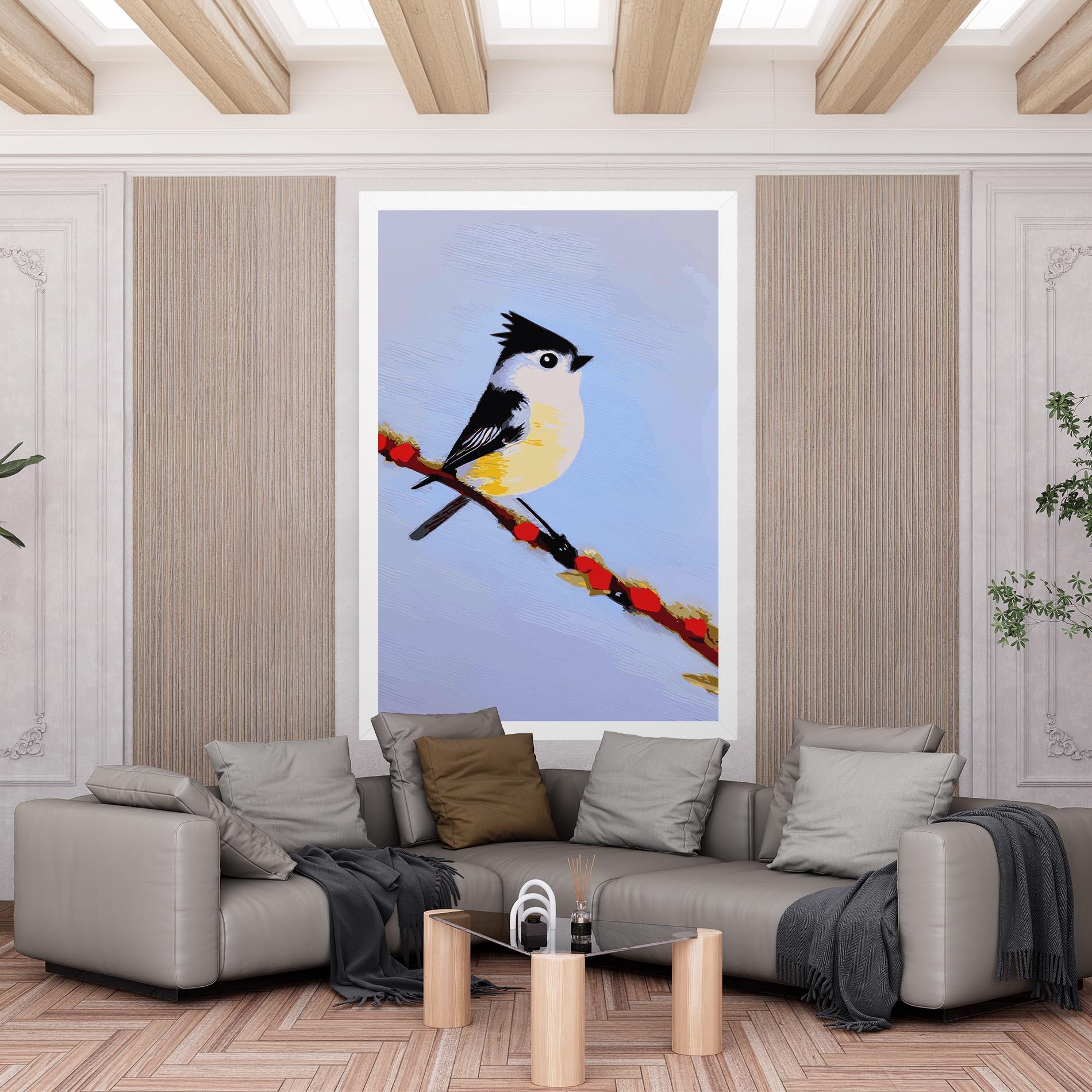 Картина на платно Bird Painting mockup 6