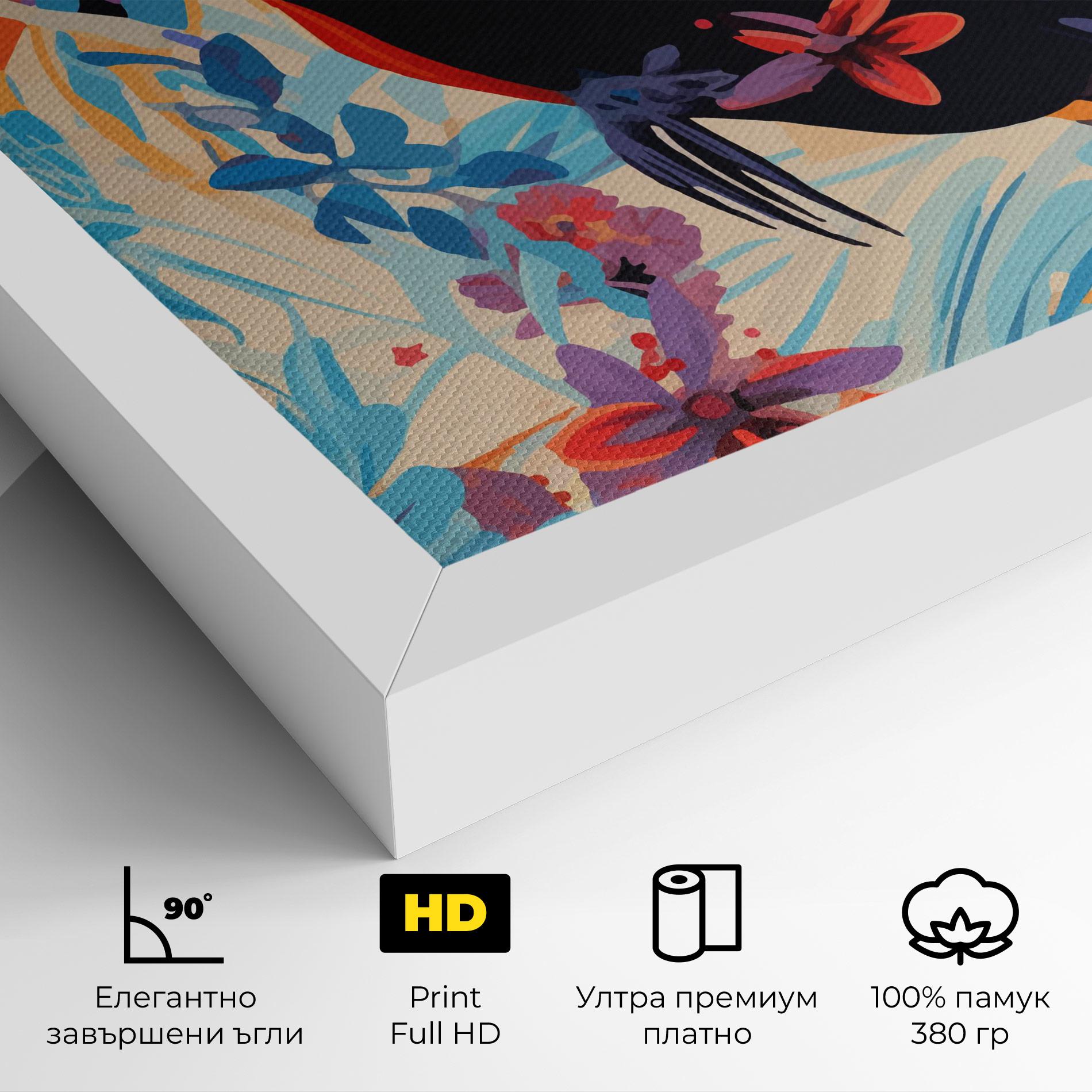 Картина на платно Colorful Toucan mockup 4