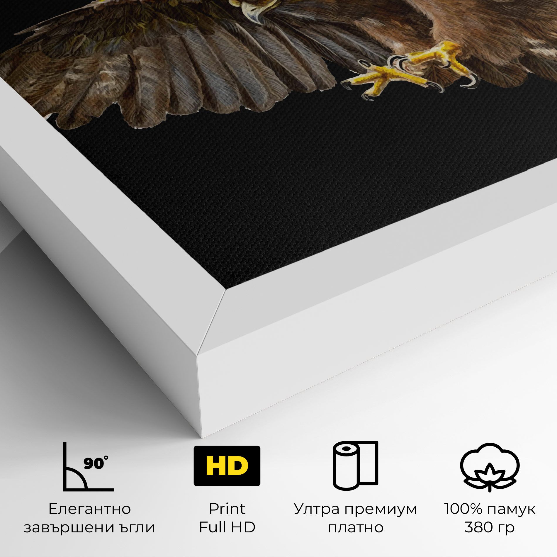 Eagle On Black mockup 4