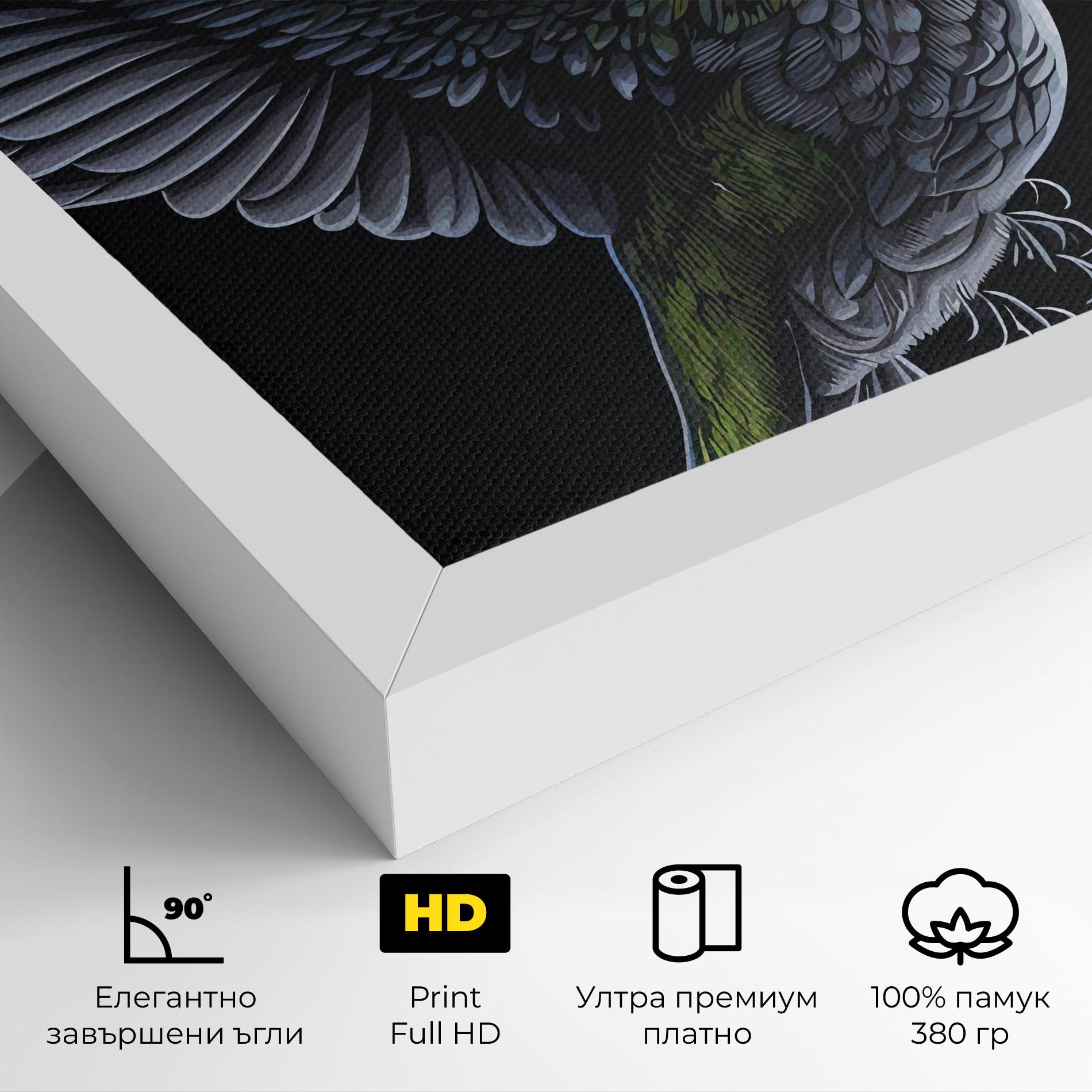 Картина на платно Hummingbird mockup 4