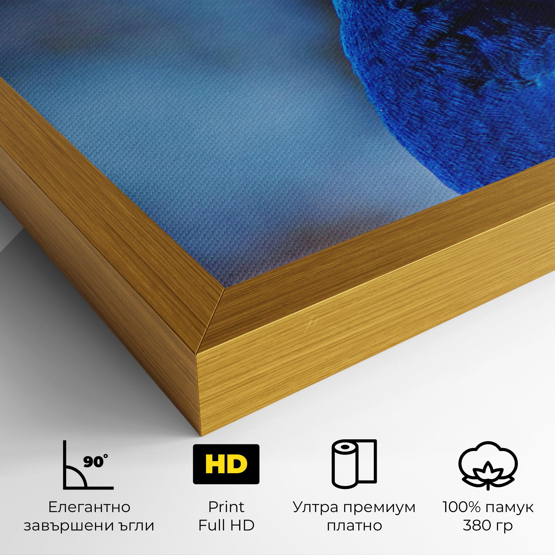 Картина на платно Blue Bird mockup 4
