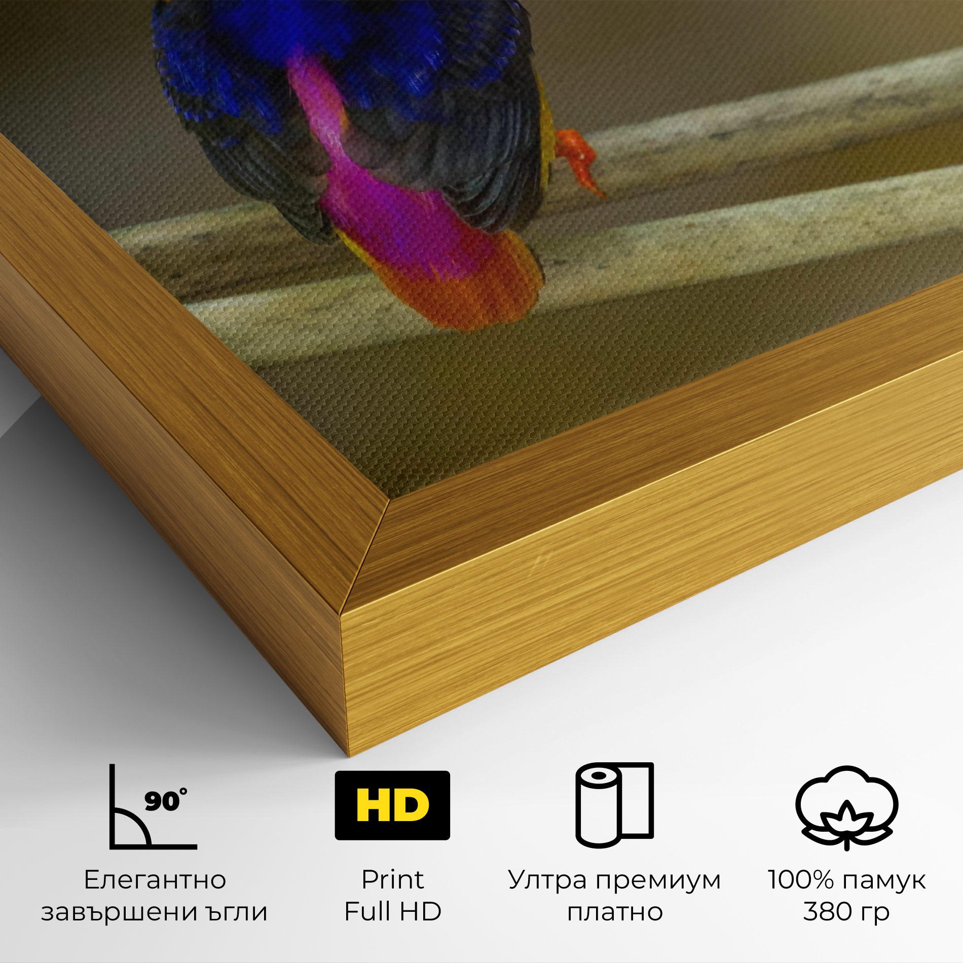 Картина на платно Colorful Bird mockup 4