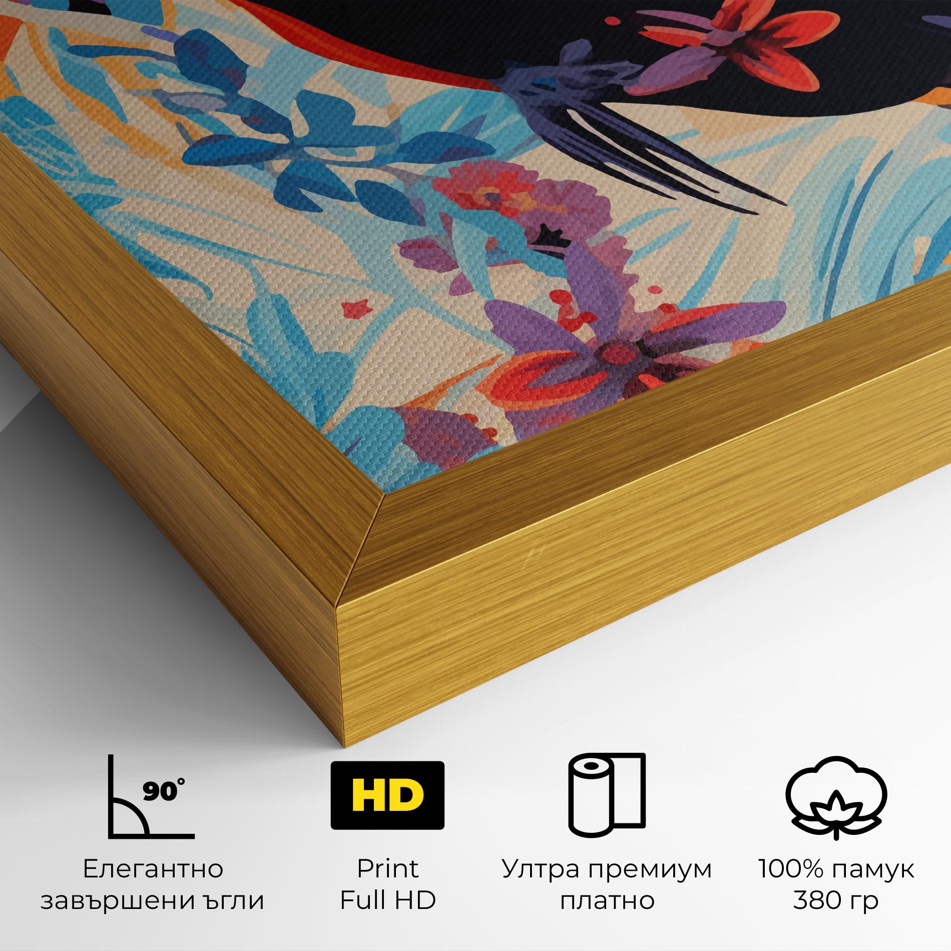 Картина на платно Colorful Toucan mockup 4
