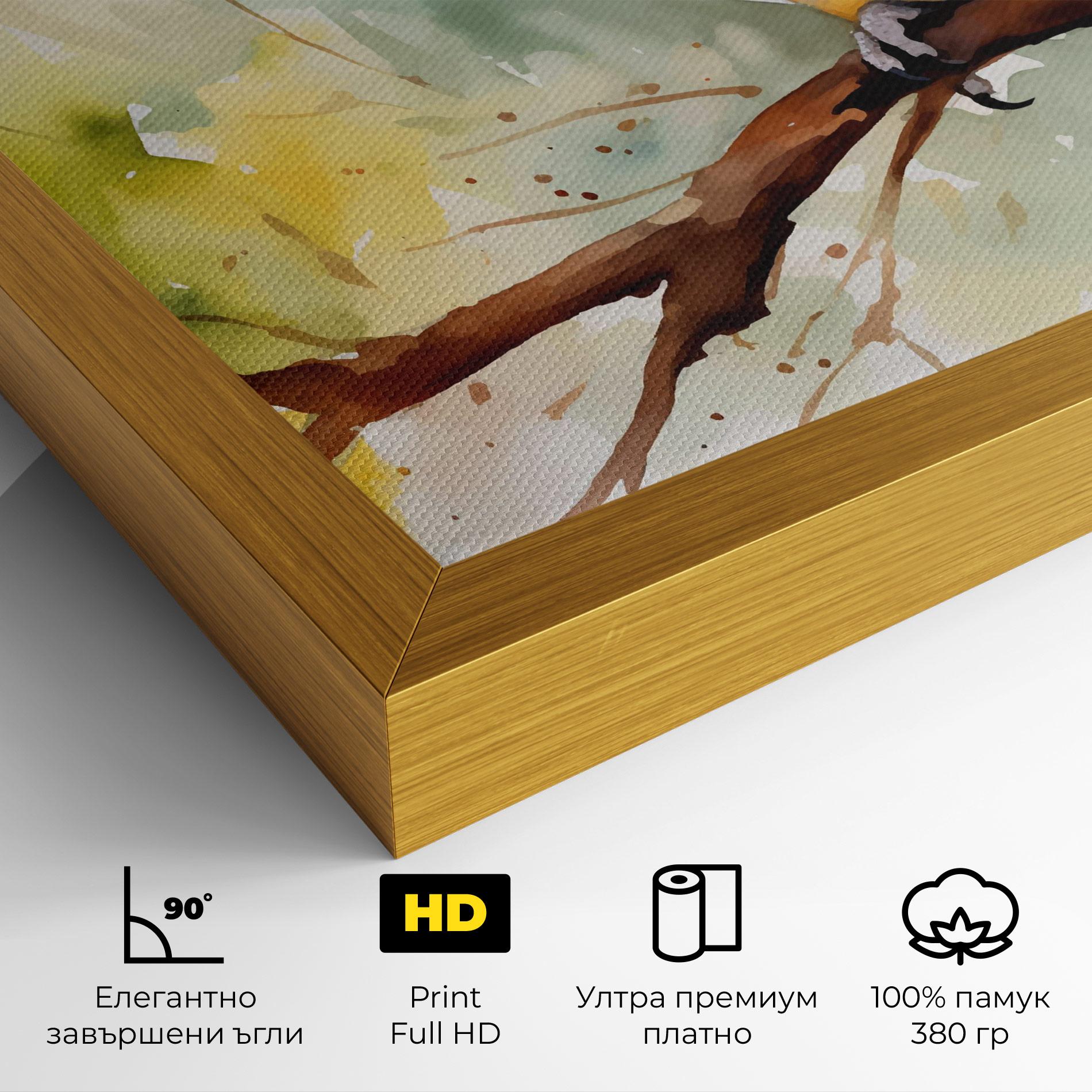 Картина на платно Cute Baby Parrot mockup 4