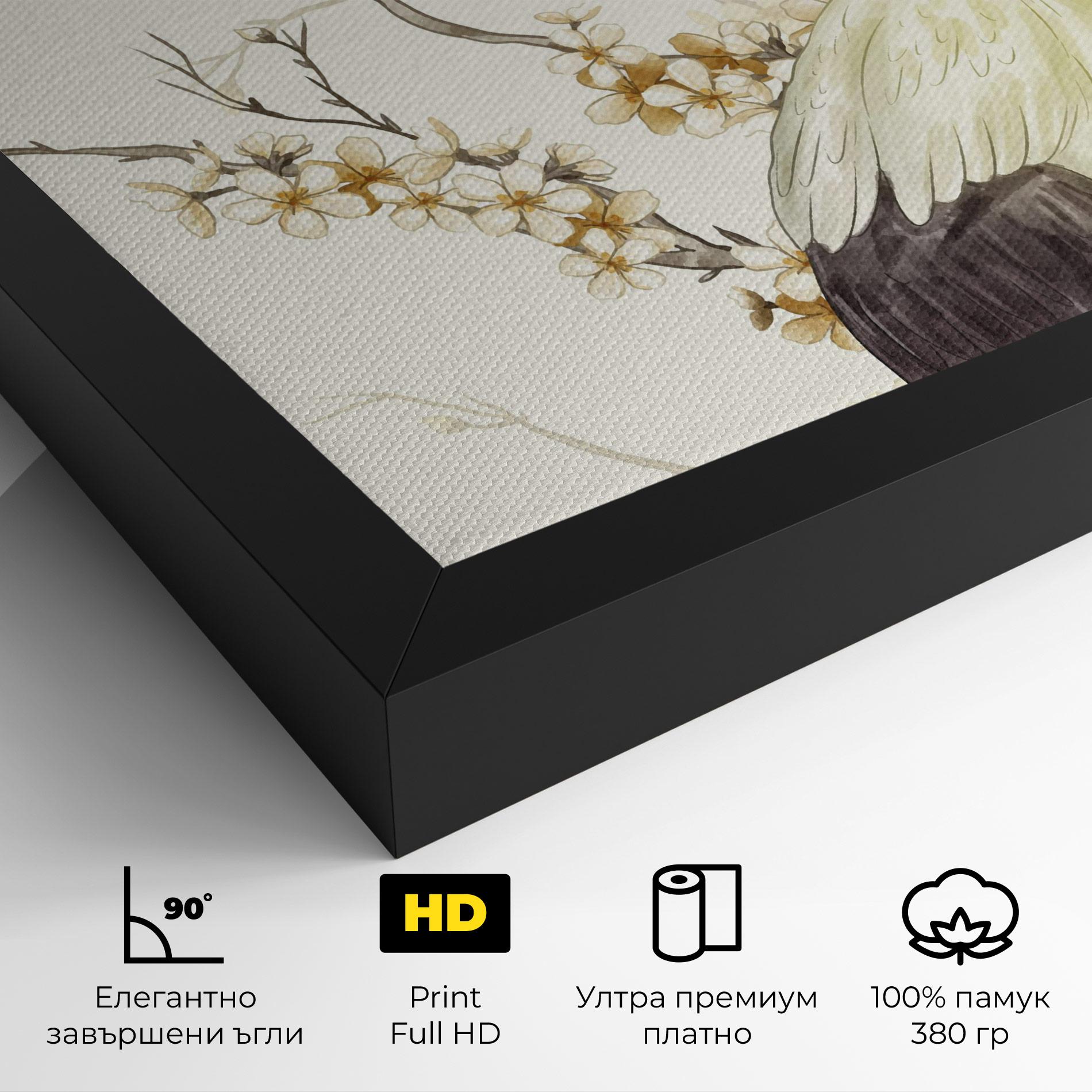 Картина на платно Asian Bird mockup 4