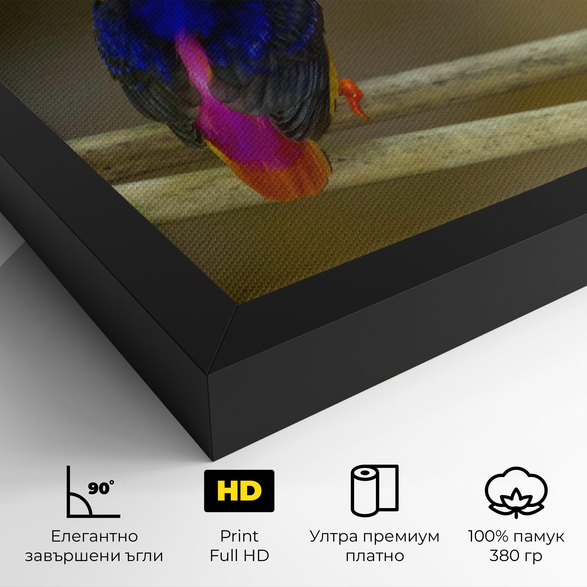 Картина на платно Colorful Bird mockup 4