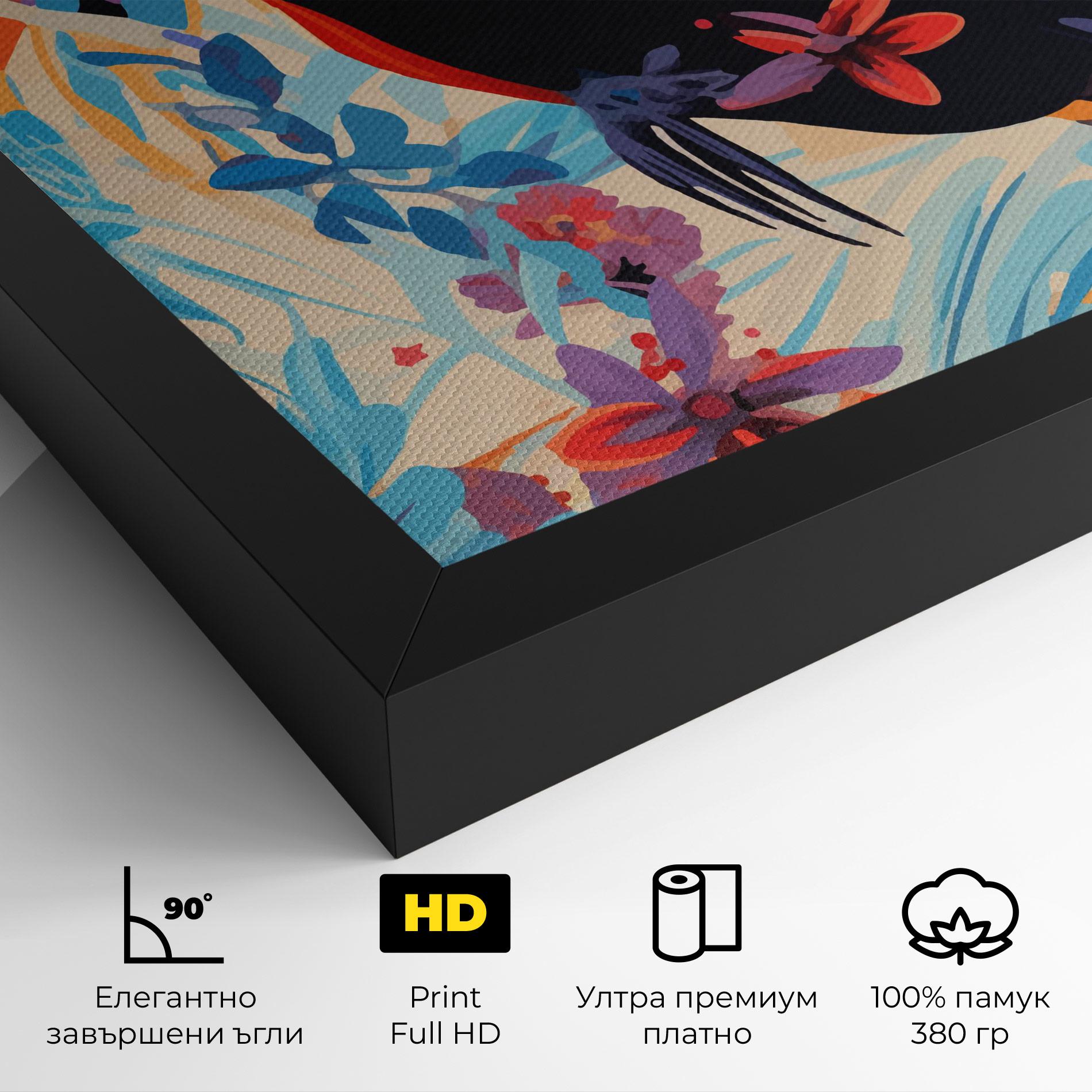 Картина на платно Colorful Toucan mockup 4