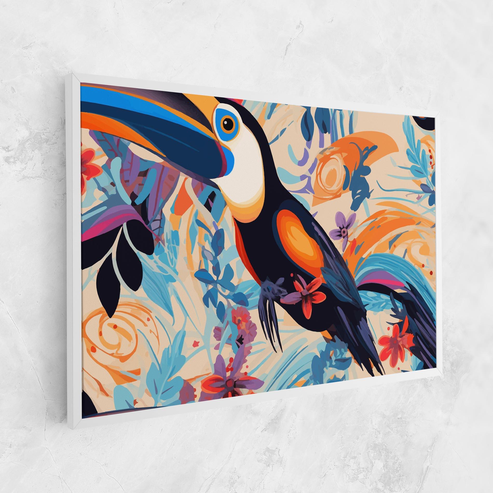 Картина на платно Colorful Toucan mockup 1