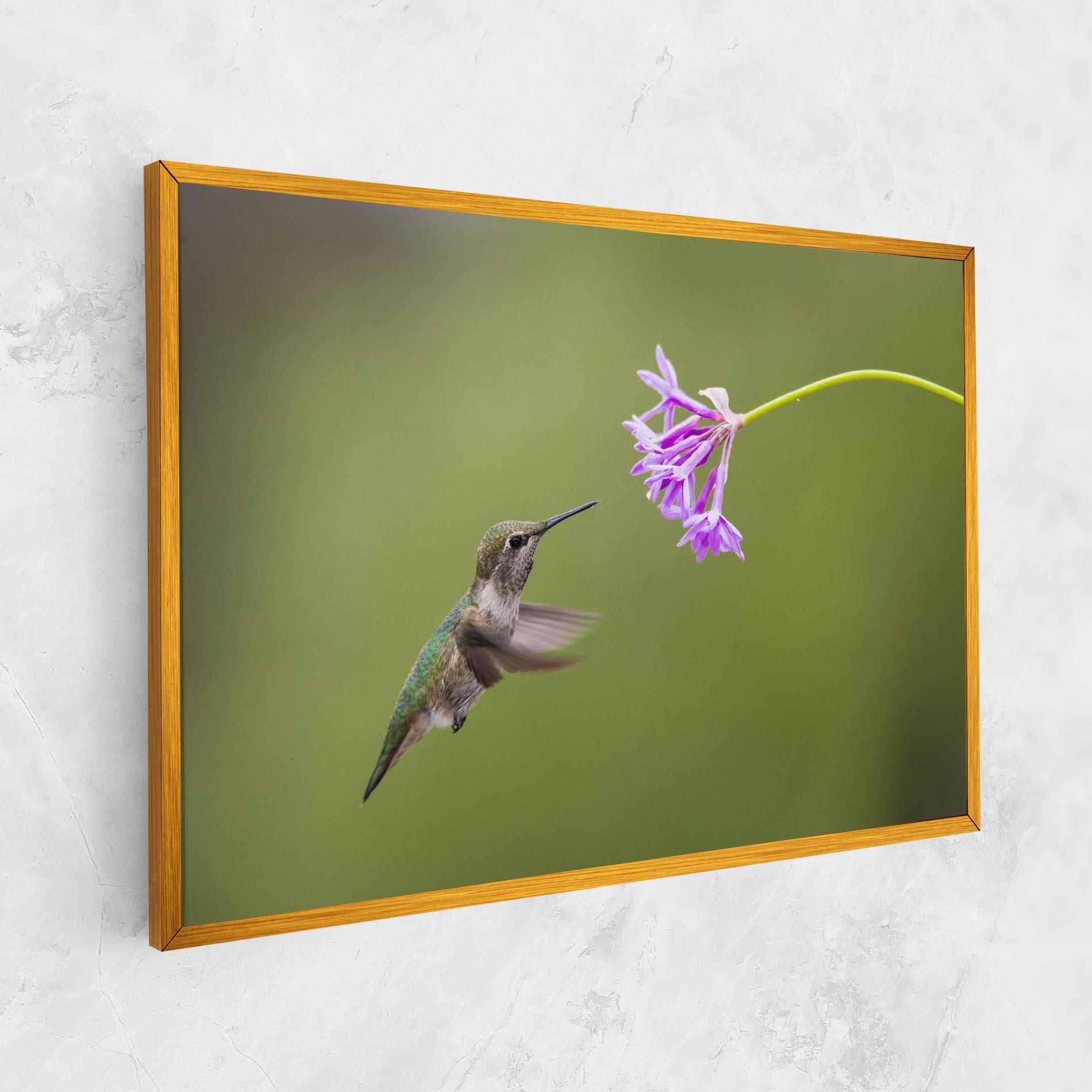 Картина на платно Cute Hummingbird mockup 1