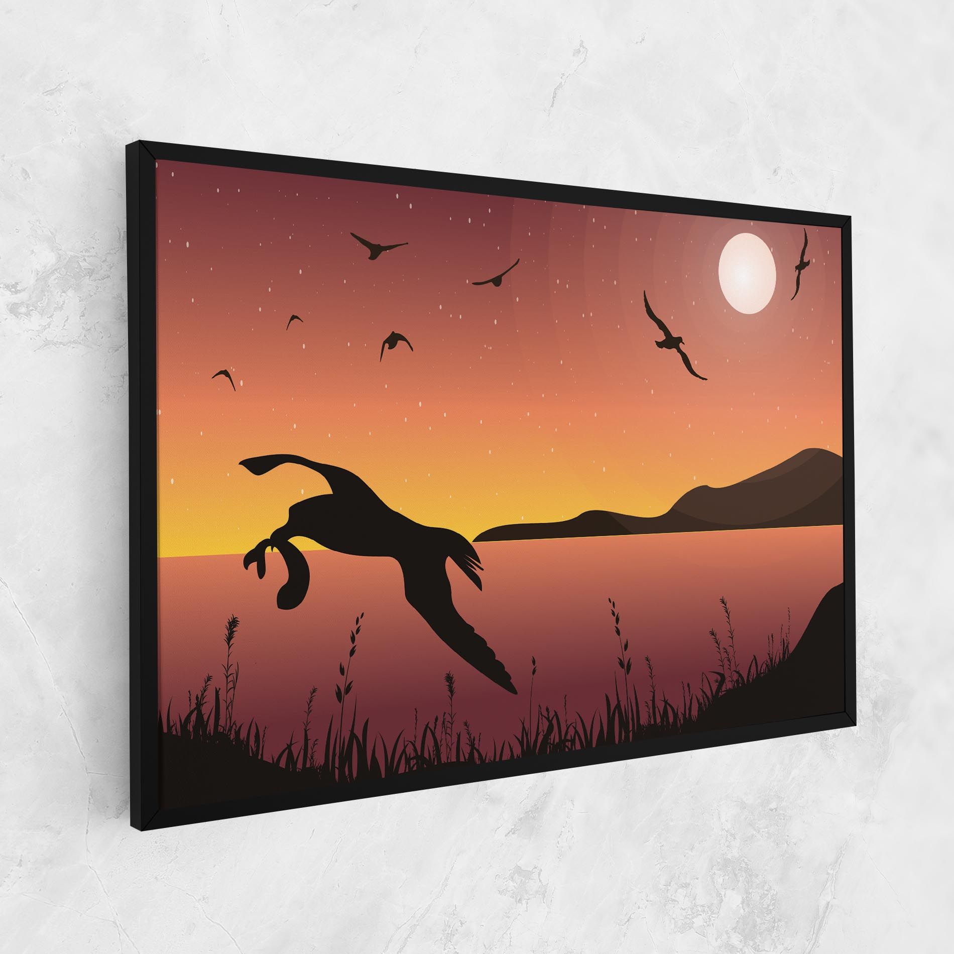 Birds Fishing mockup 1