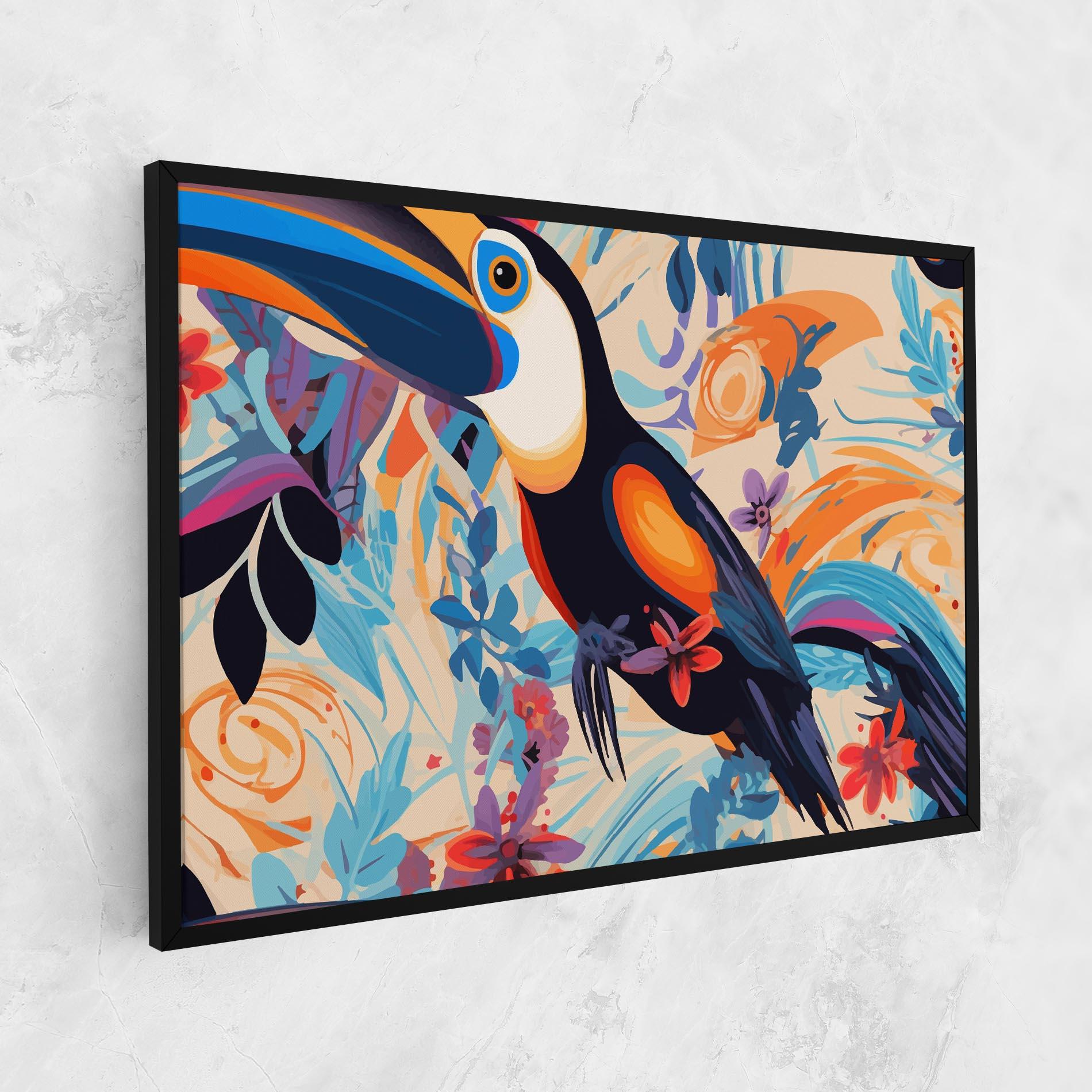 Картина на платно Colorful Toucan mockup 1