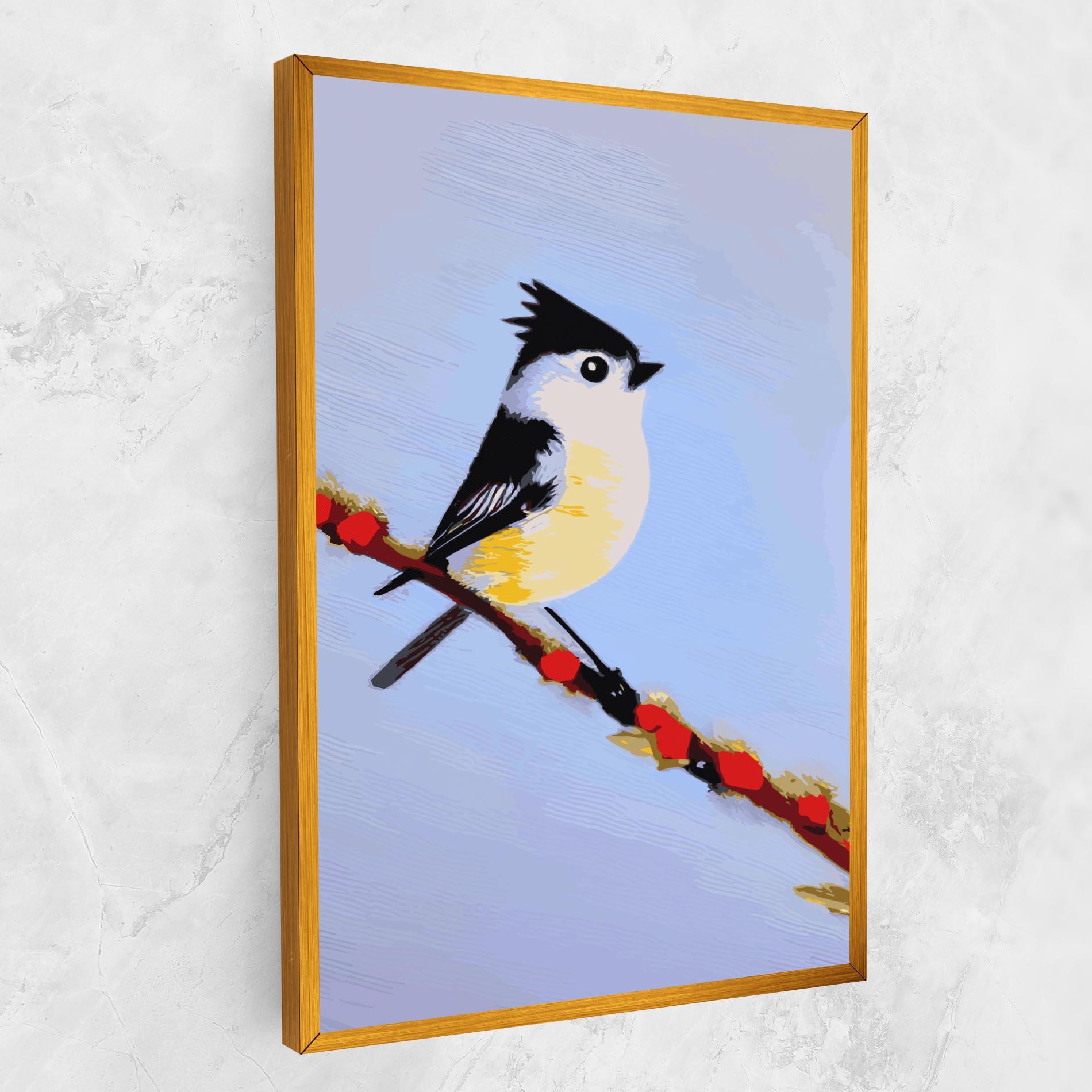 Картина на платно Bird Painting mockup 1
