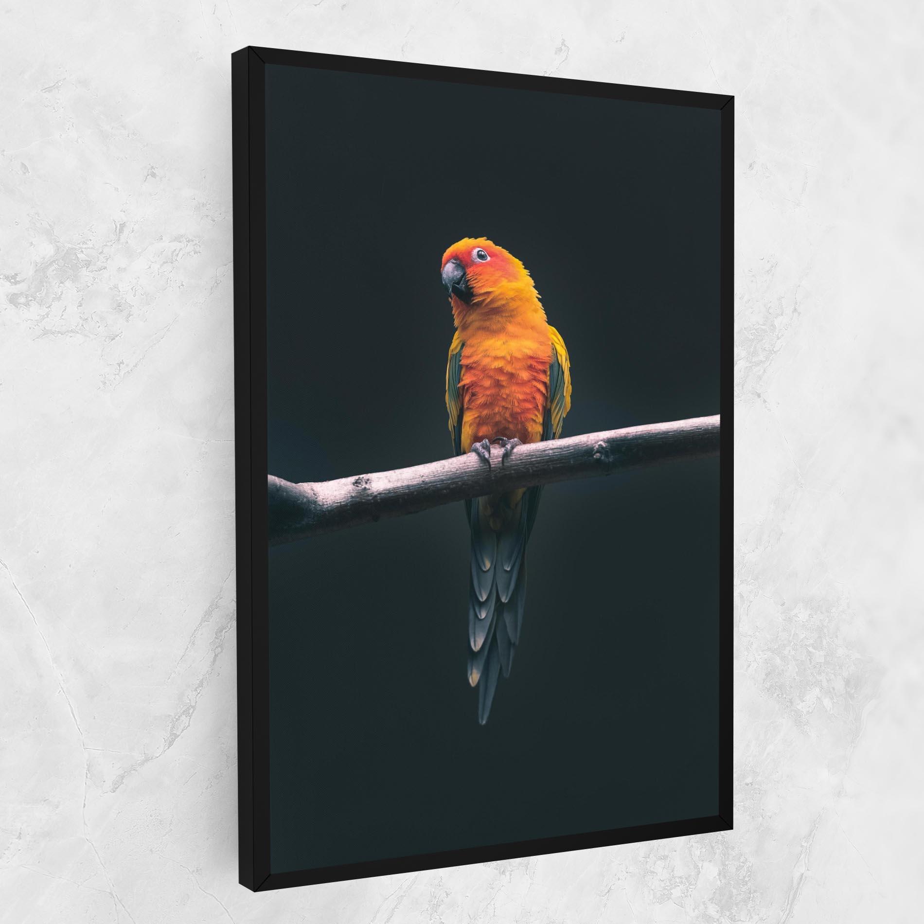 Картина на платно Fire Parrot mockup 1