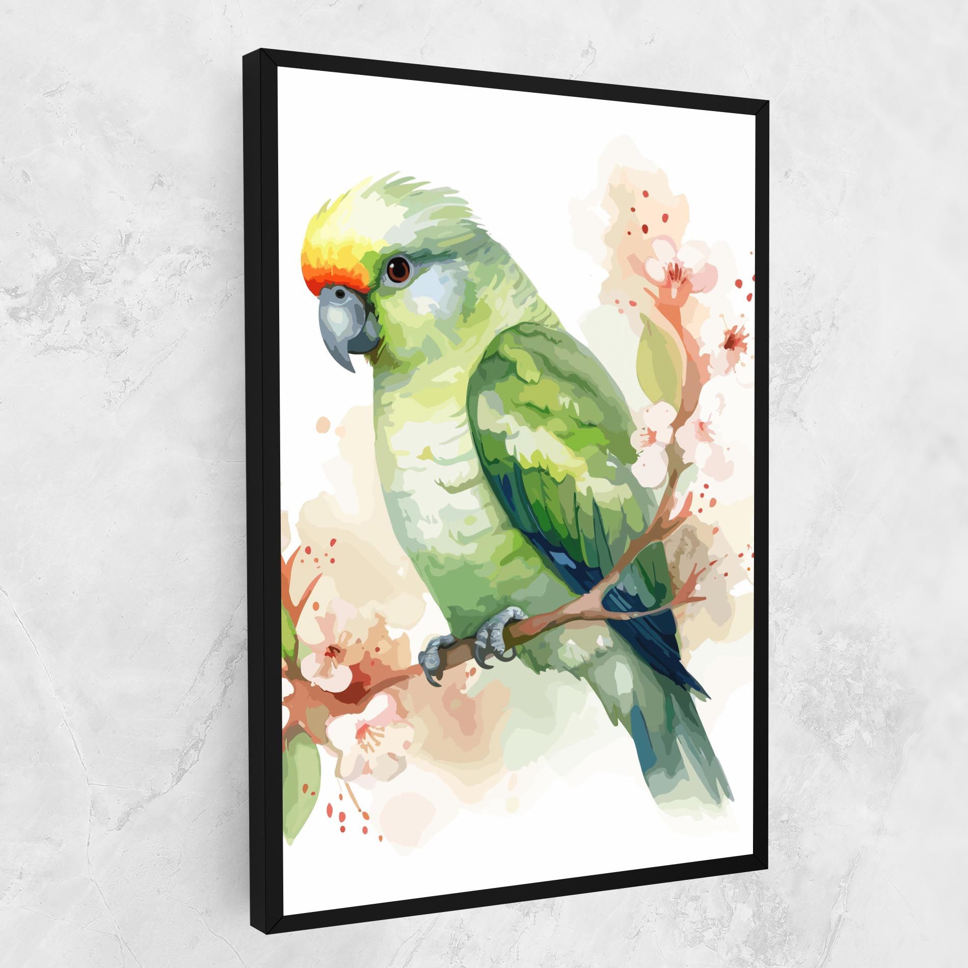 Pretty Green Parrot mockup 1