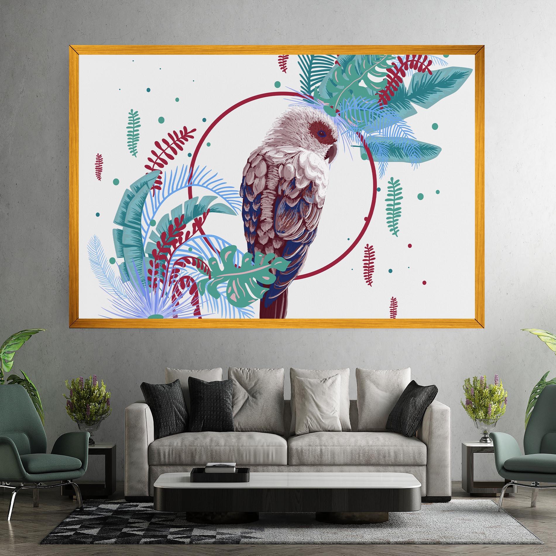 Картина на платно Bright Bird mockup 7