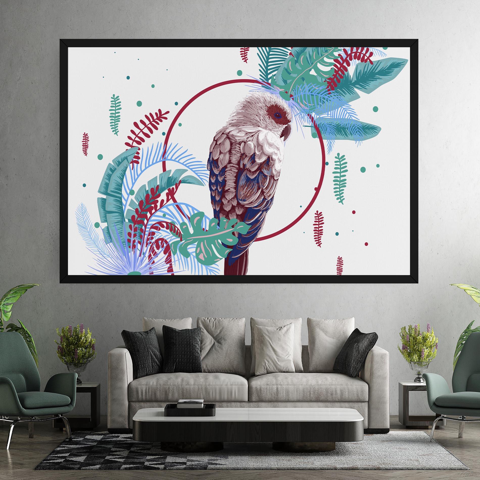 Картина на платно Bright Bird mockup 7