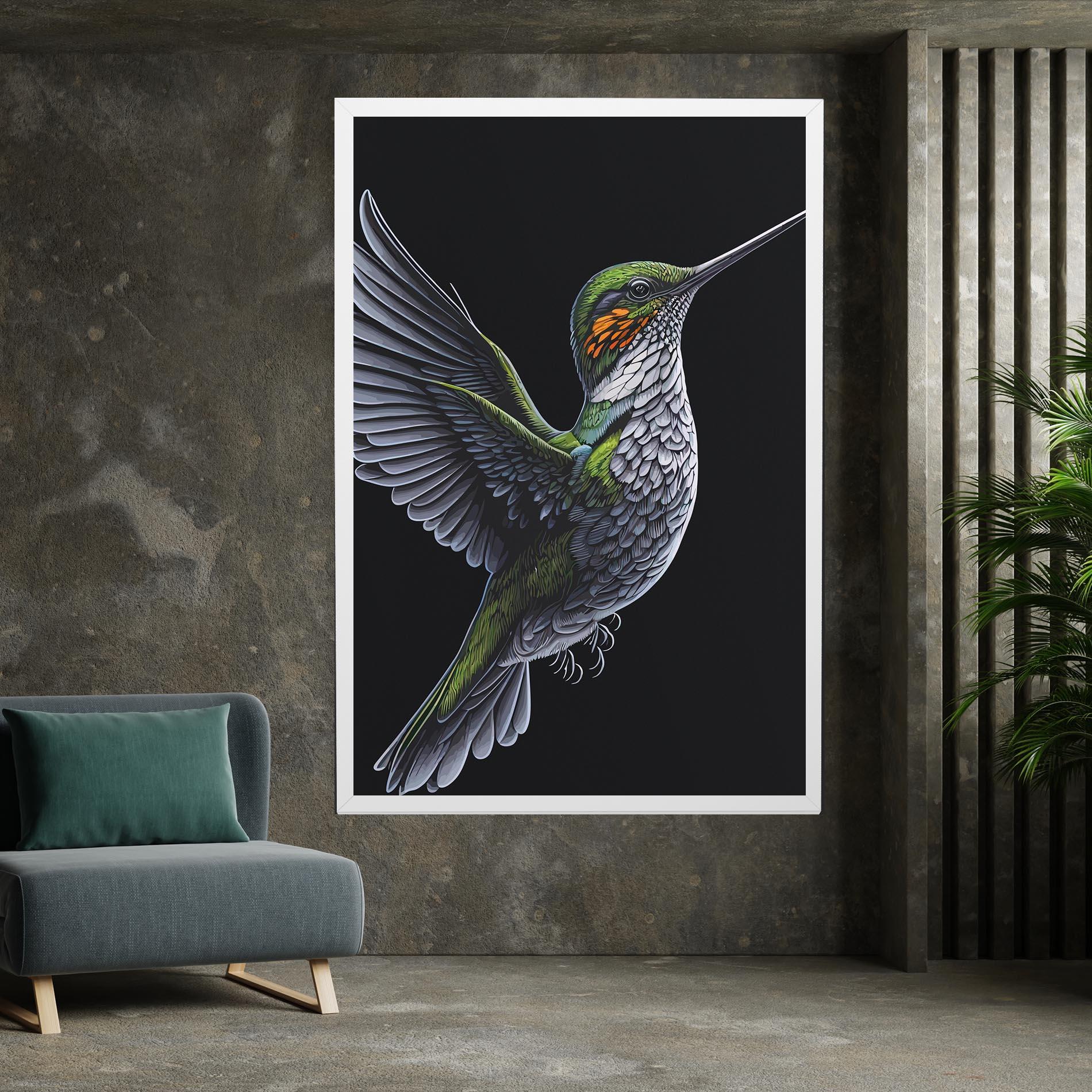 Картина на платно Hummingbird mockup 7