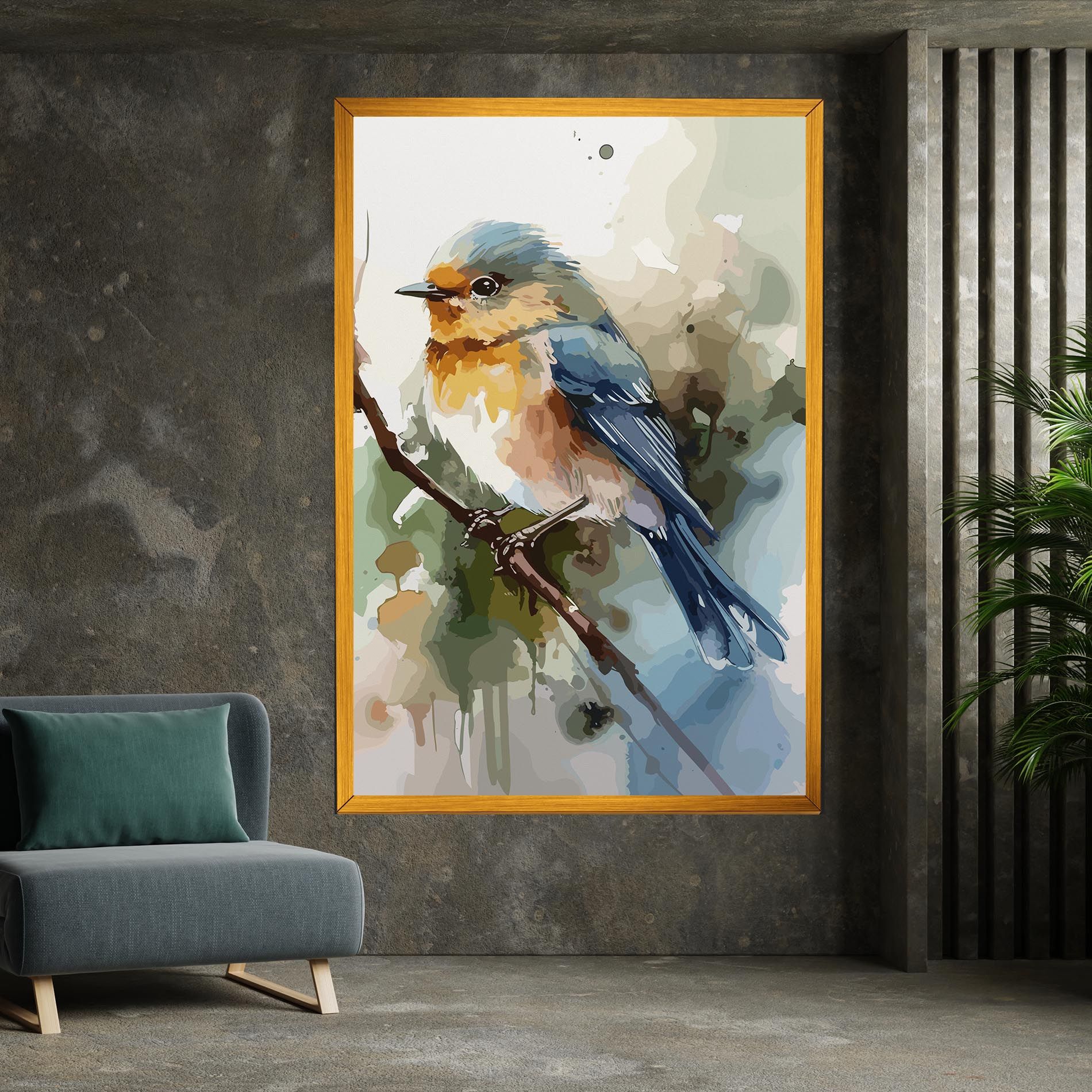 Blue Pretty Bird mockup 7