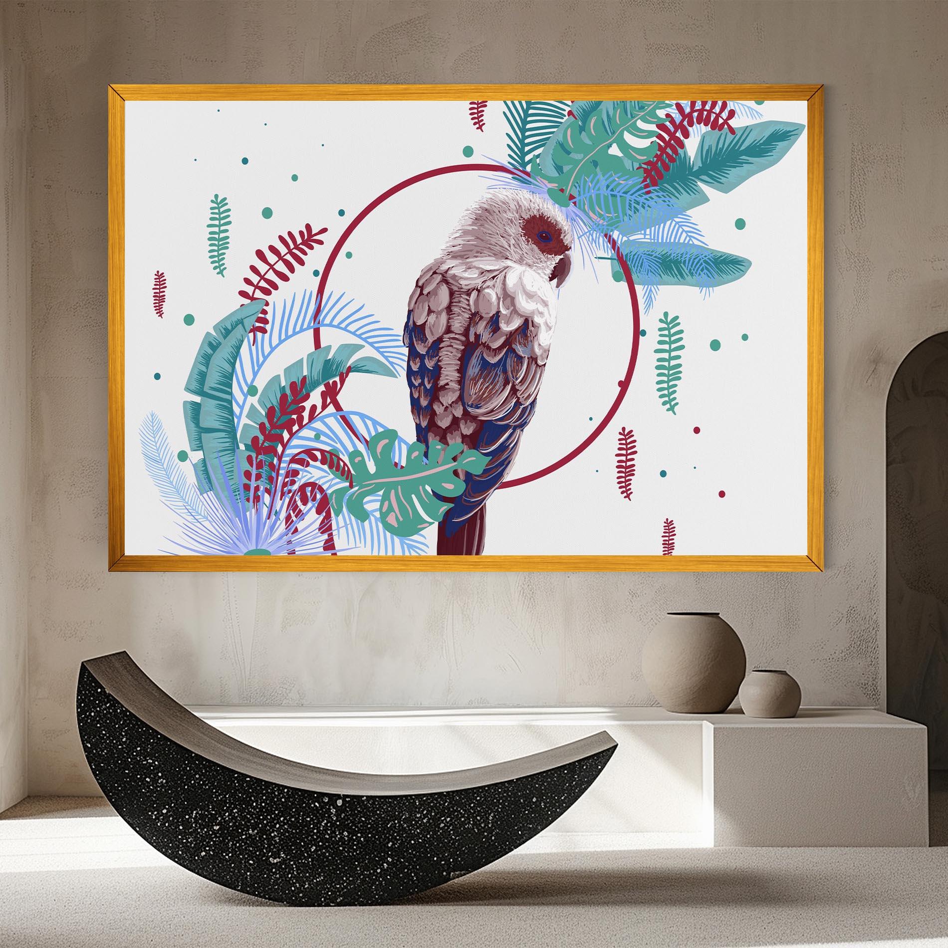 Картина на платно Bright Bird mockup 8