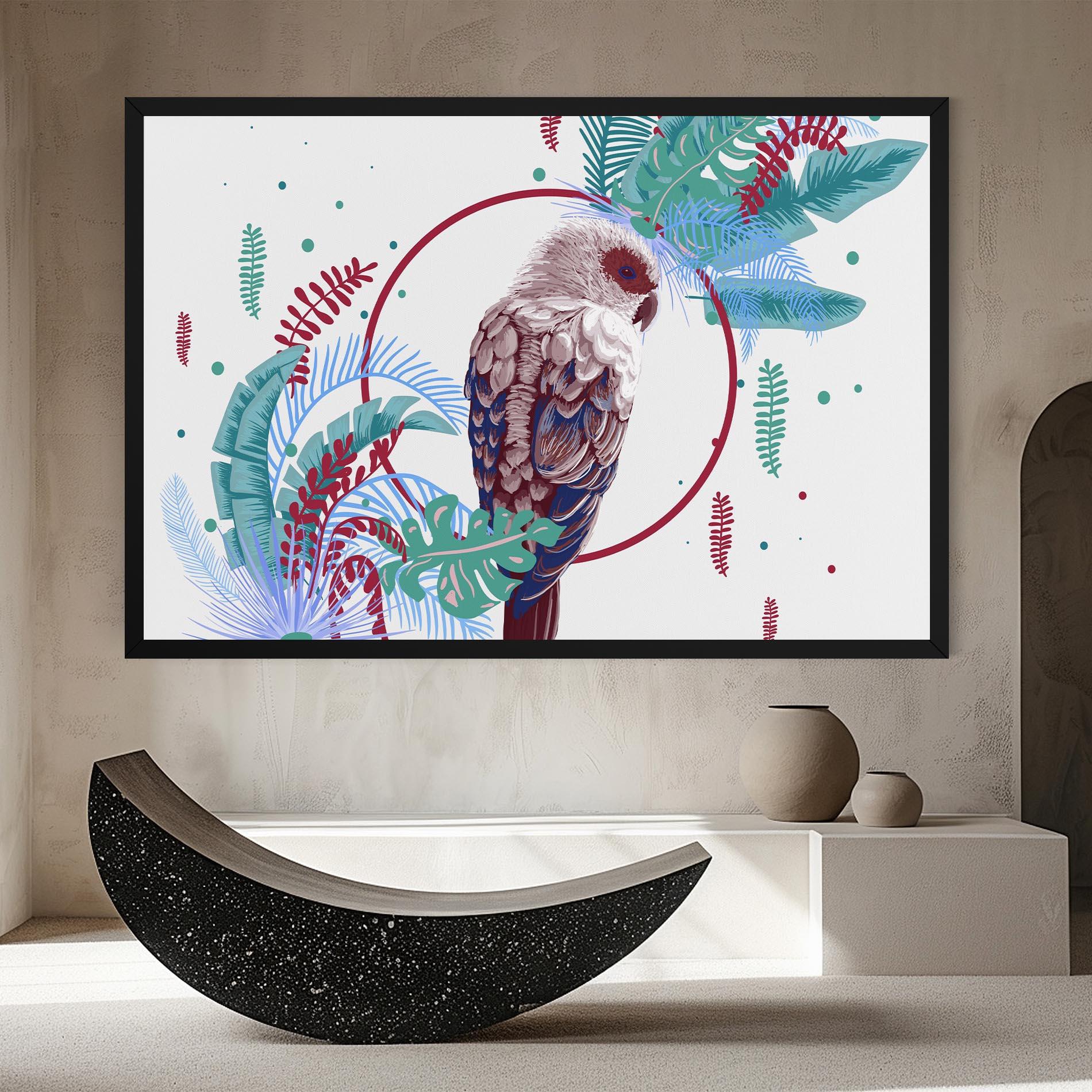 Картина на платно Bright Bird mockup 8