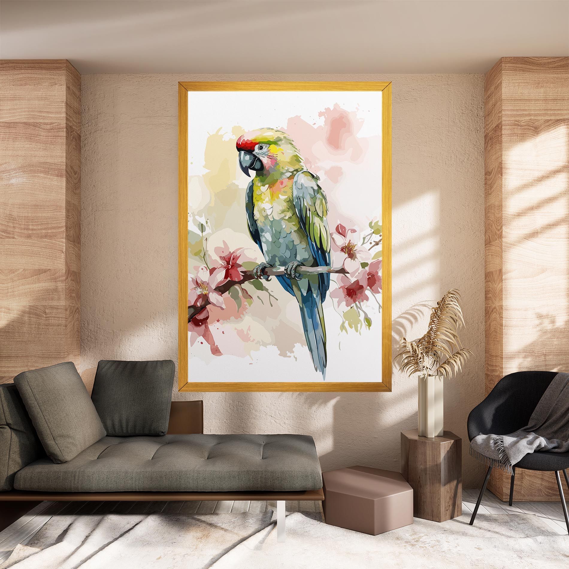 Beautiful Parrot mockup 8